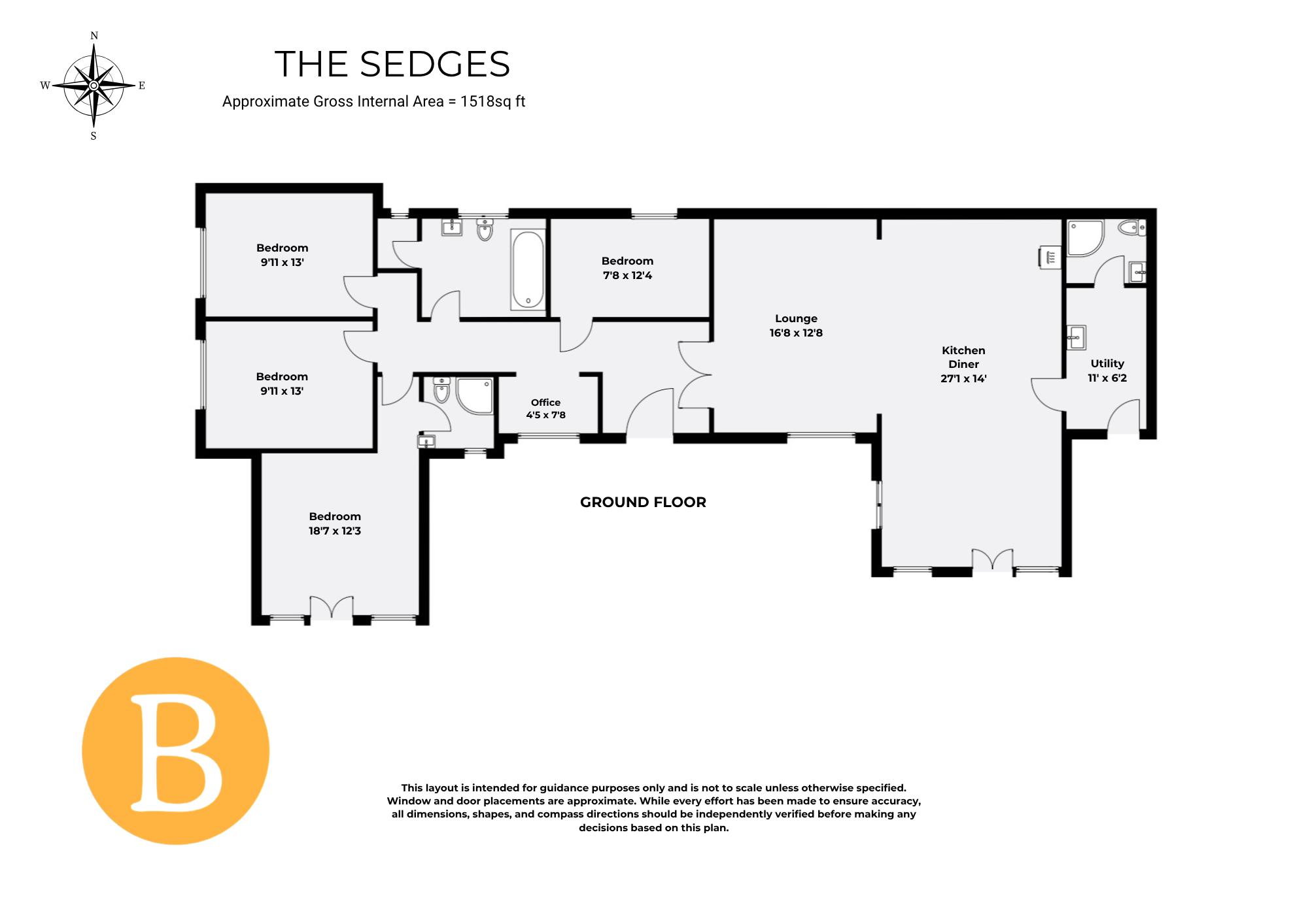 The Sedges, Grantham floorplan