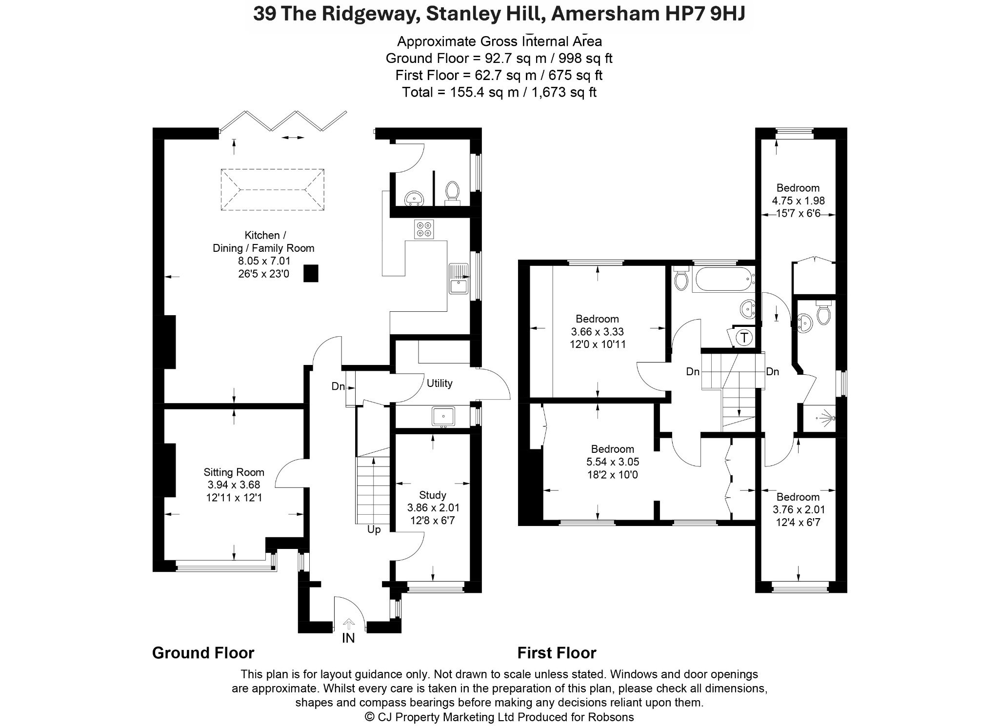 39 The Ridgeway, Stanley Hill, Amersham floorplan