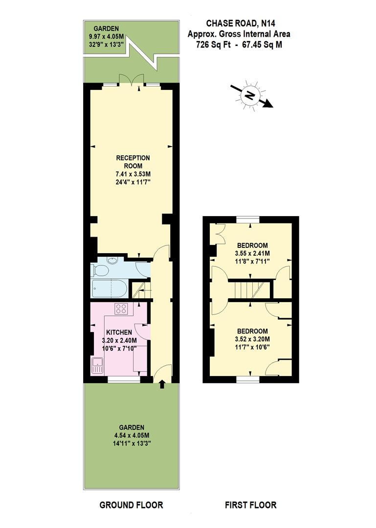 65, Chase Road, London floorplan
