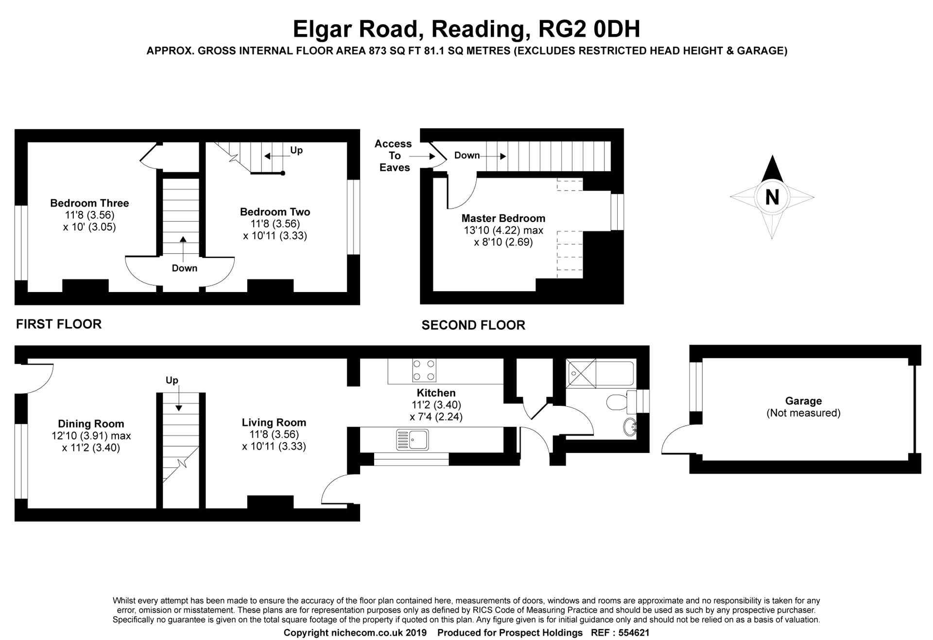Elgar Road, Reading, Berkshire RG2, 3 bedroom terraced house for sale
