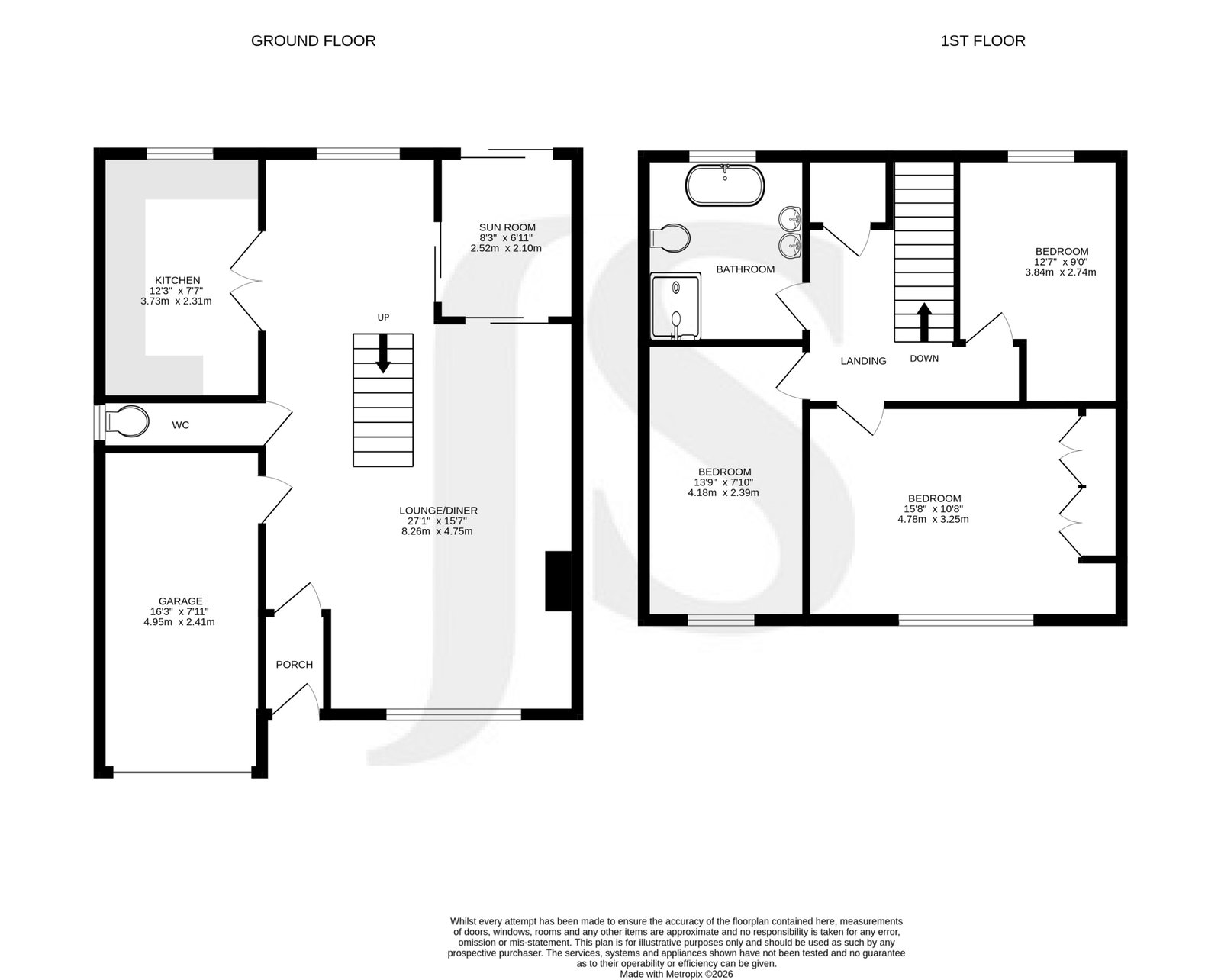 25, Southview Road, Worthing floorplan
