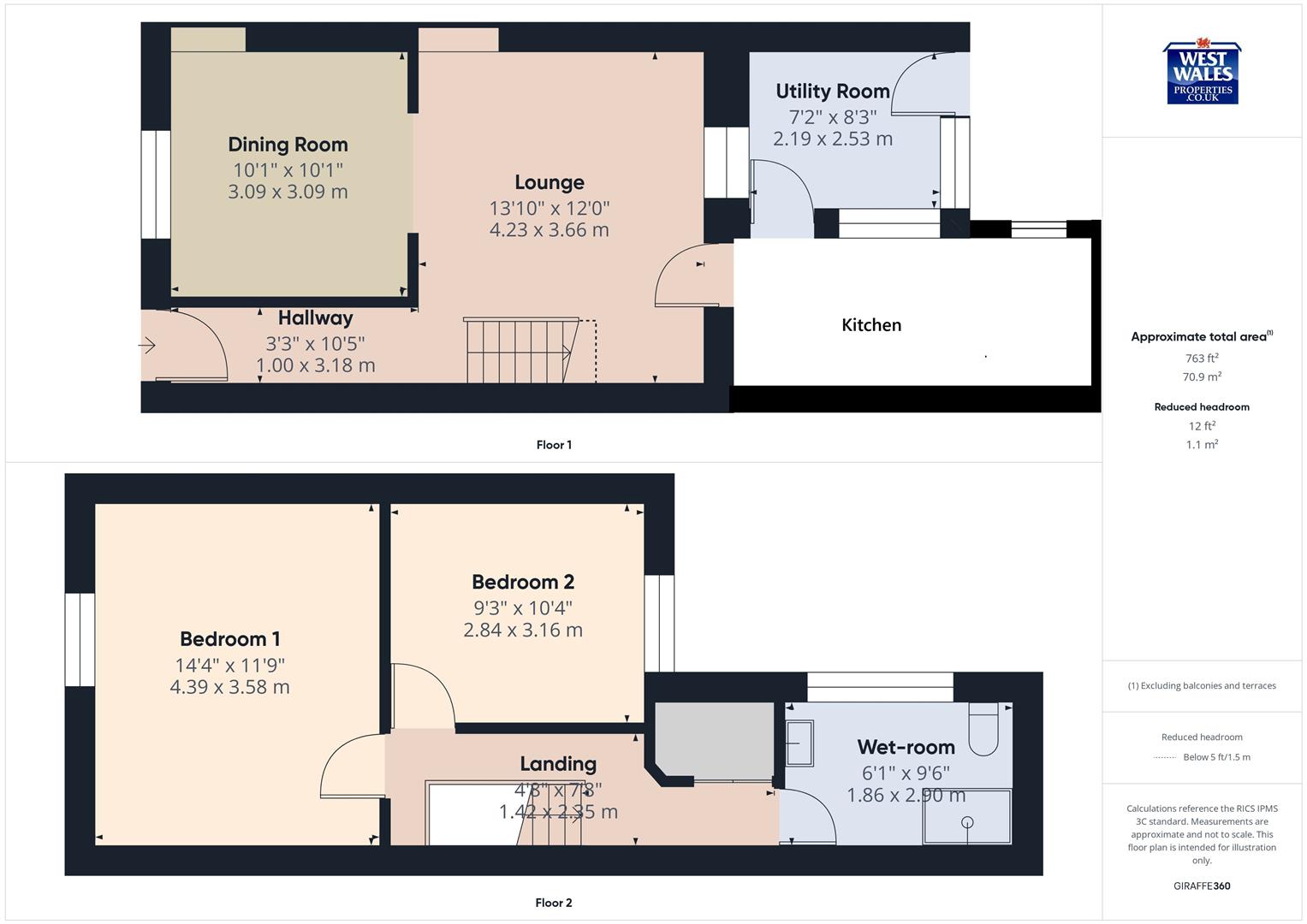 37, Hall Street, Ammanford floorplan