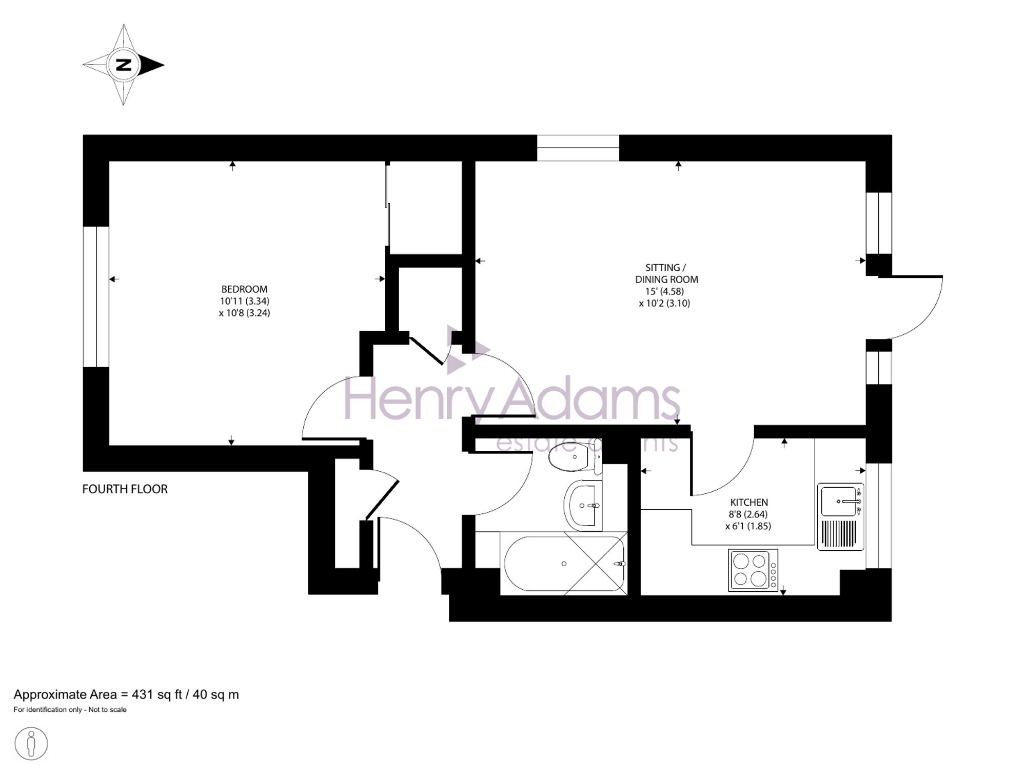 Flat 7, Thornton Court Guildford Road, Littlehampton floorplan