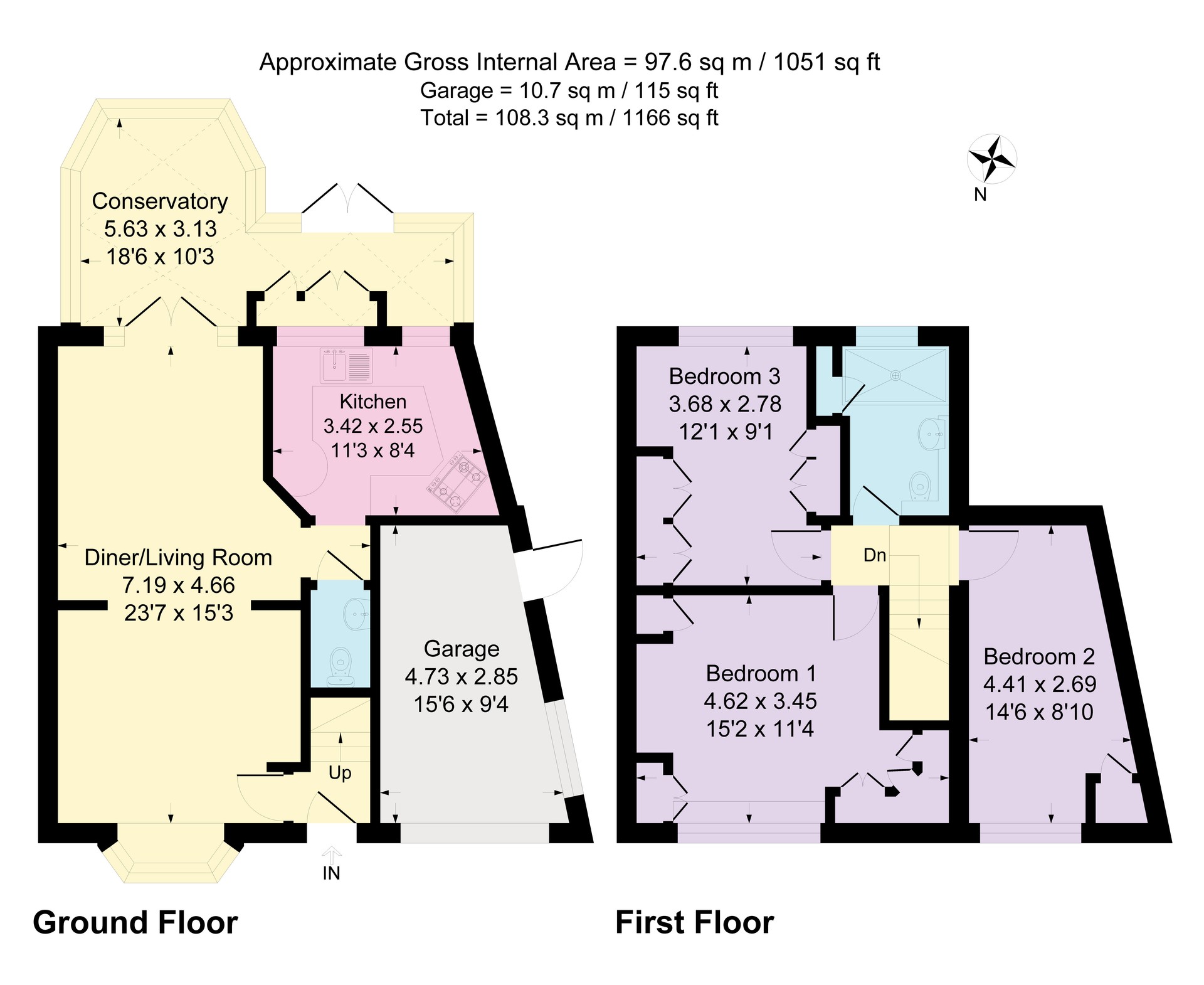 3, Meadow Way, Macclesfield floorplan