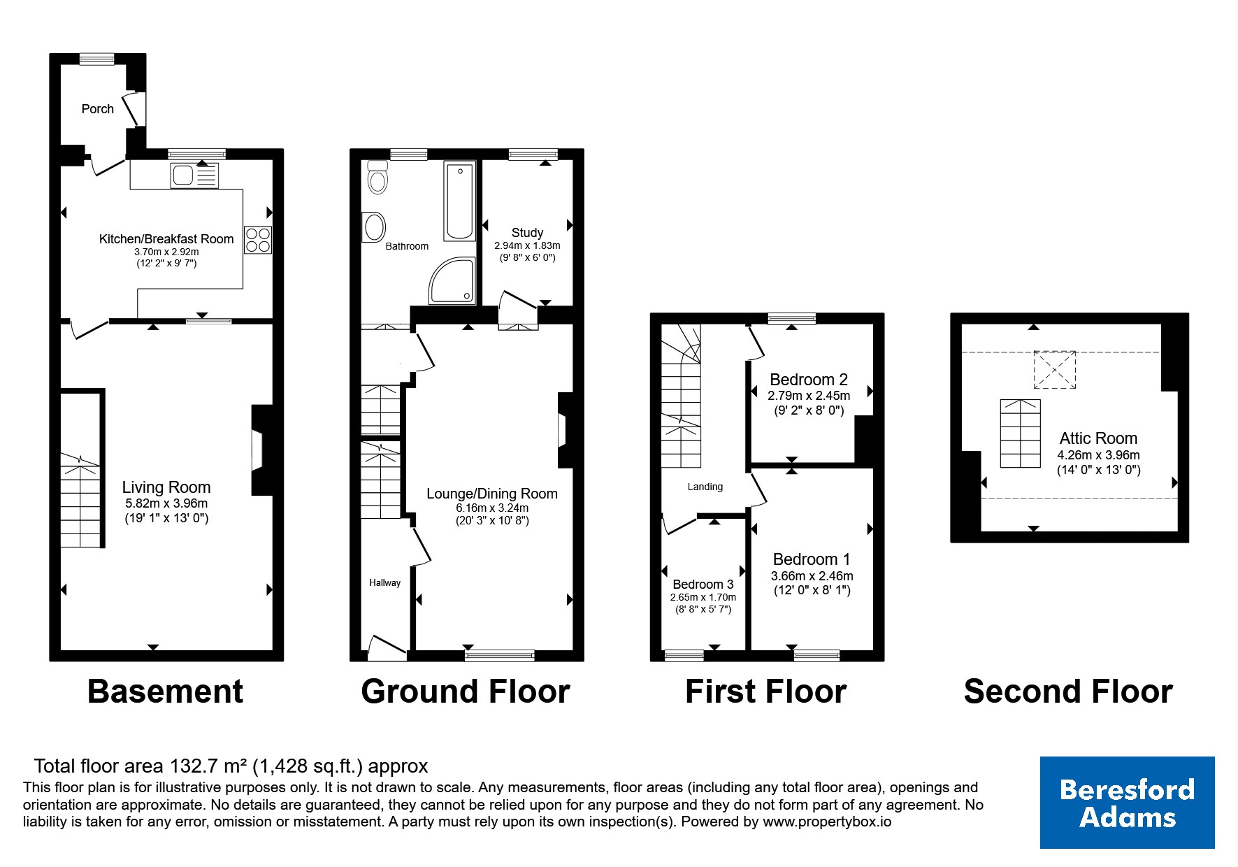 9, Chapel Street, Caernarfon floorplan