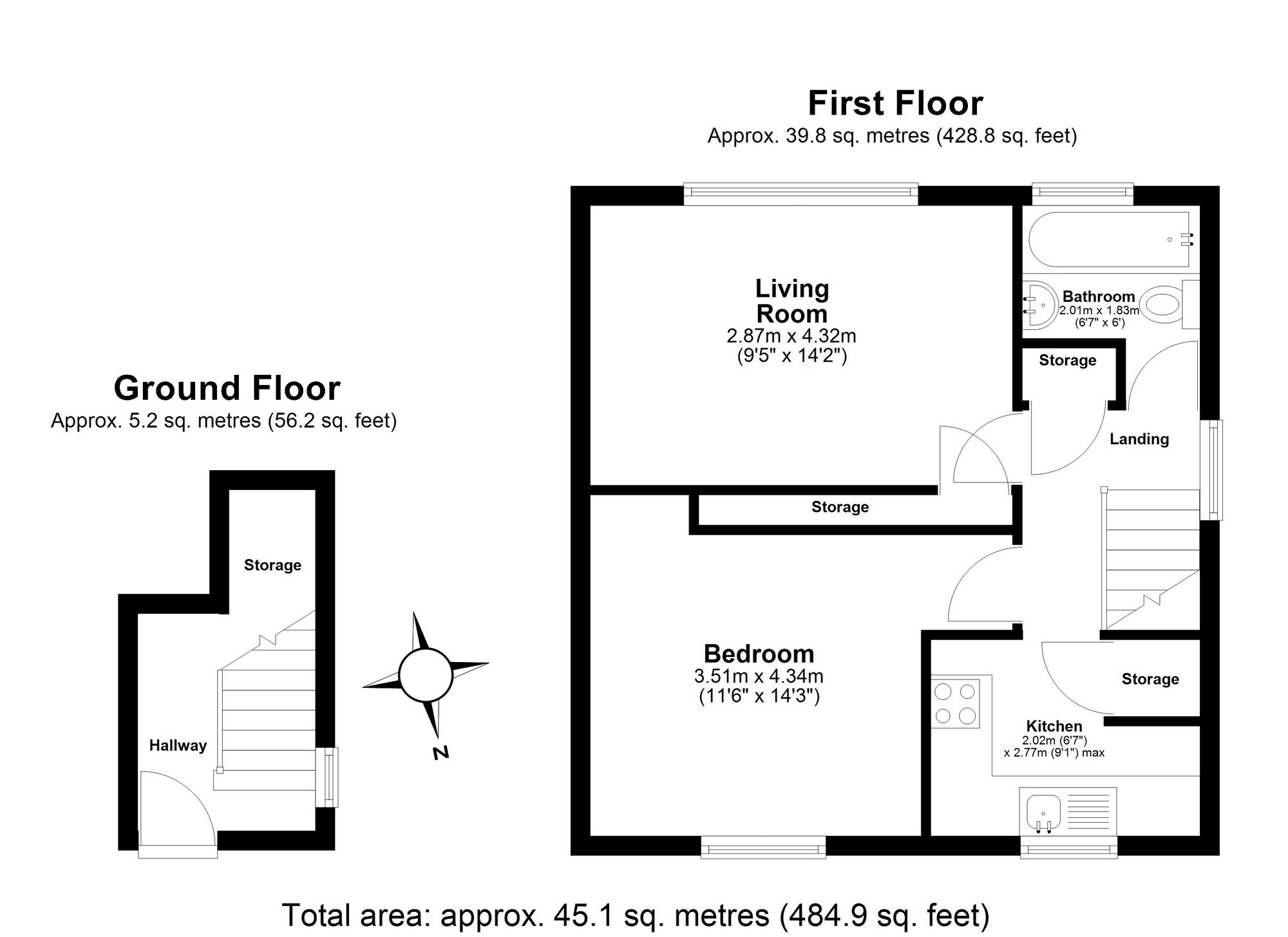 3a Buxton Road, Waltham Abbey floorplan