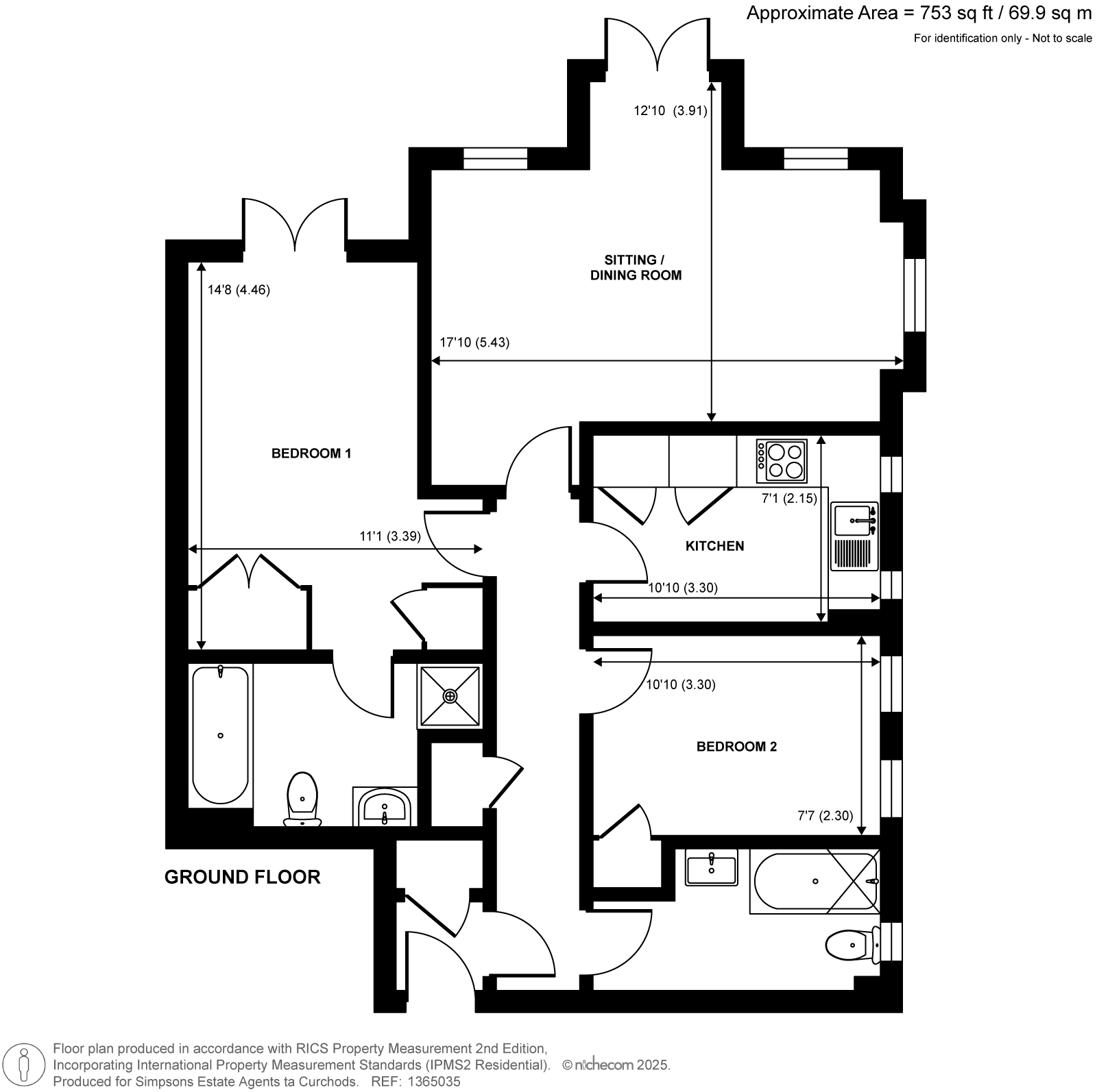 29, St. Martins Mews, Pyrford floorplan