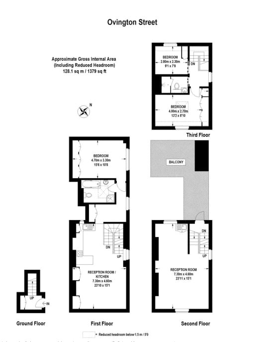 3 Bedrooms Flat to rent in Ovington Street, London SW3,