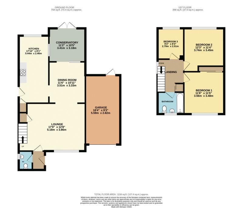 1, Wellswood Close, Hemel Hempstead floorplan
