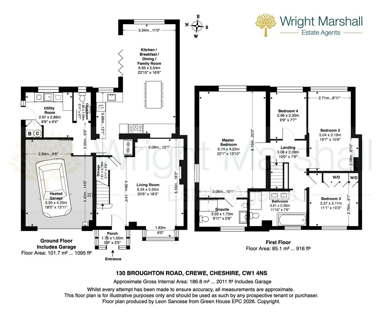 130, Broughton Road, Crewe floorplan