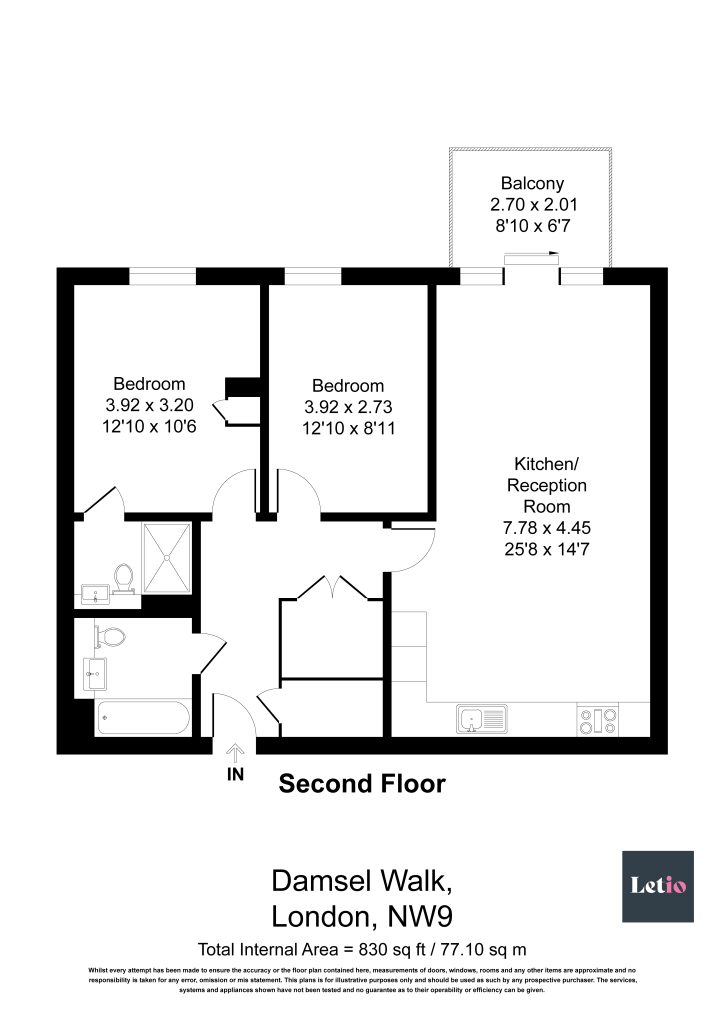 1 Damsel Walk, LONDON floorplan