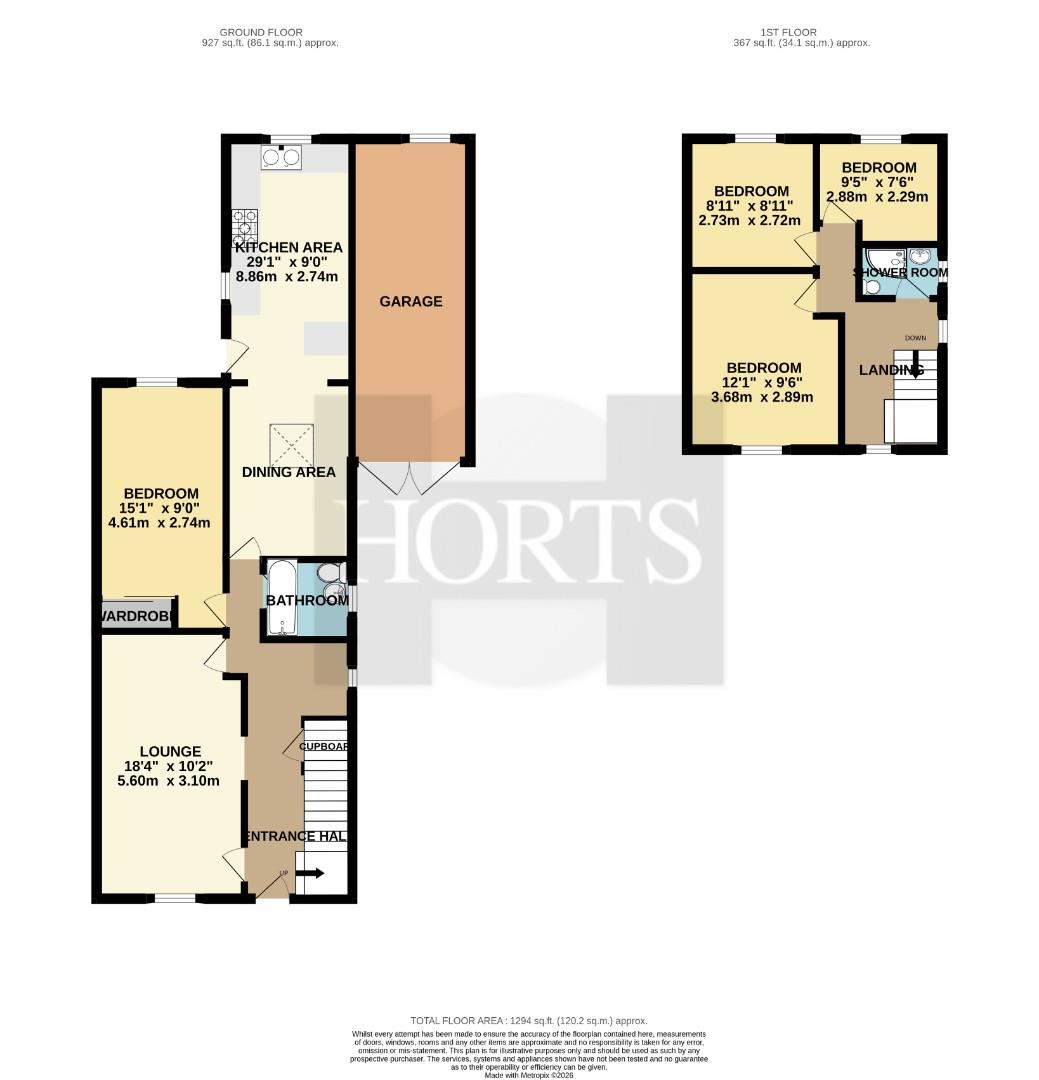 14, Parracombe Way, Northampton floorplan