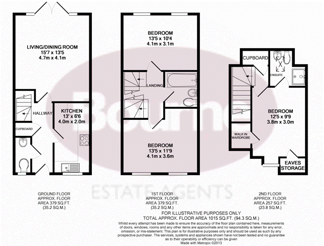 26, Warren Close, Farnham floorplan