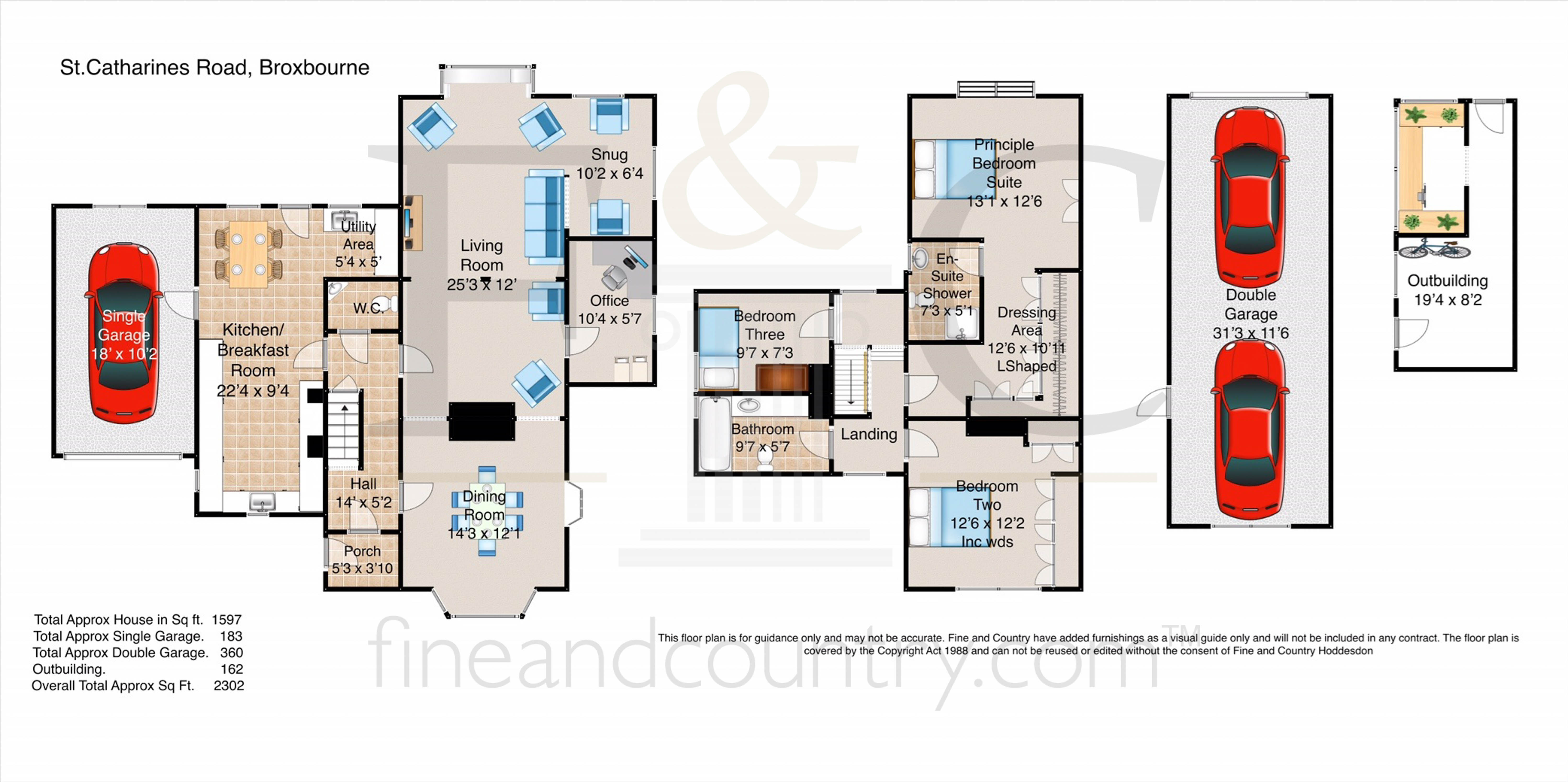 East Lodge, 43, St Catharines Road, Broxbourne floorplan