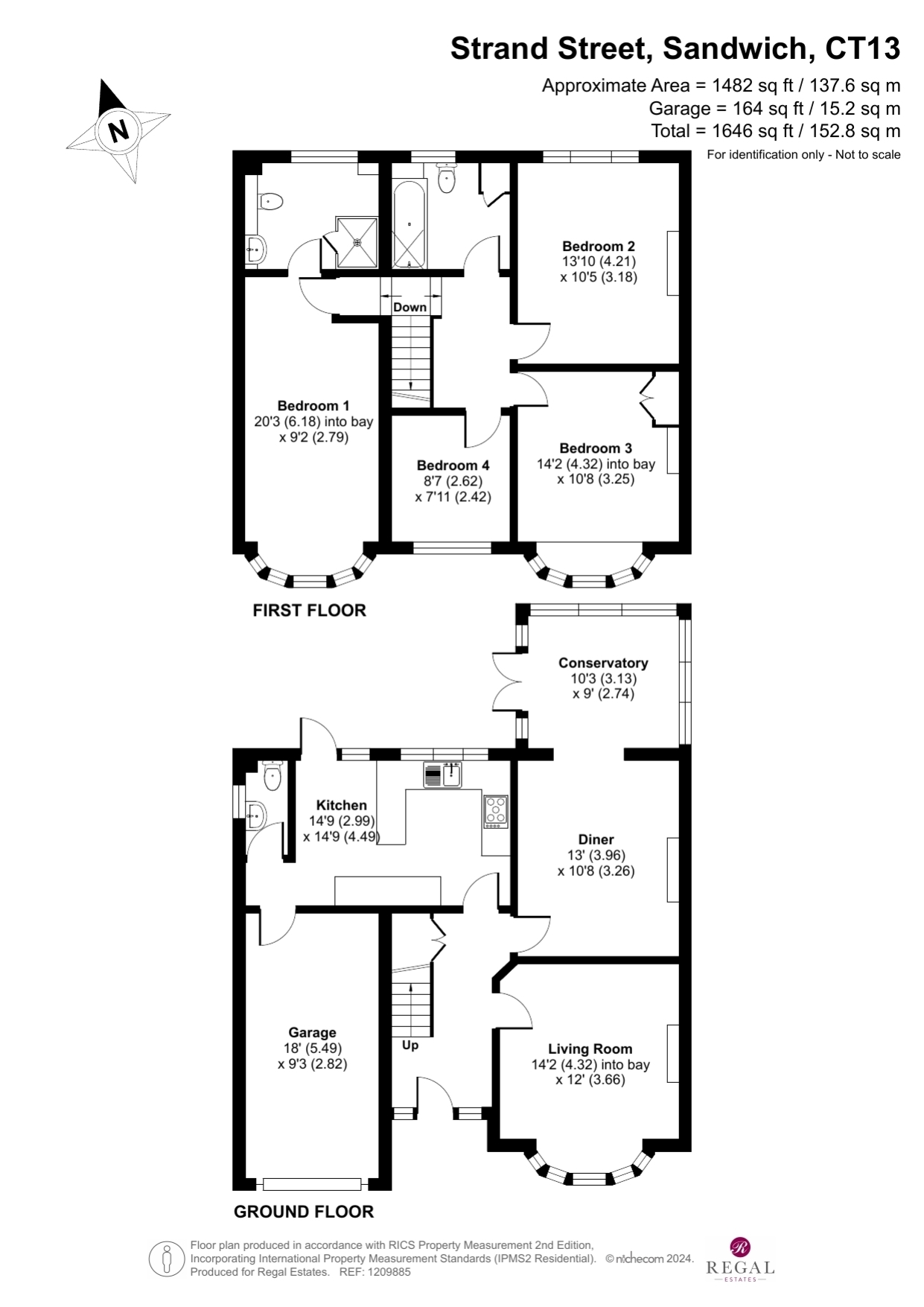 Summerdays, 77A Strand Street, Sandwich floorplan