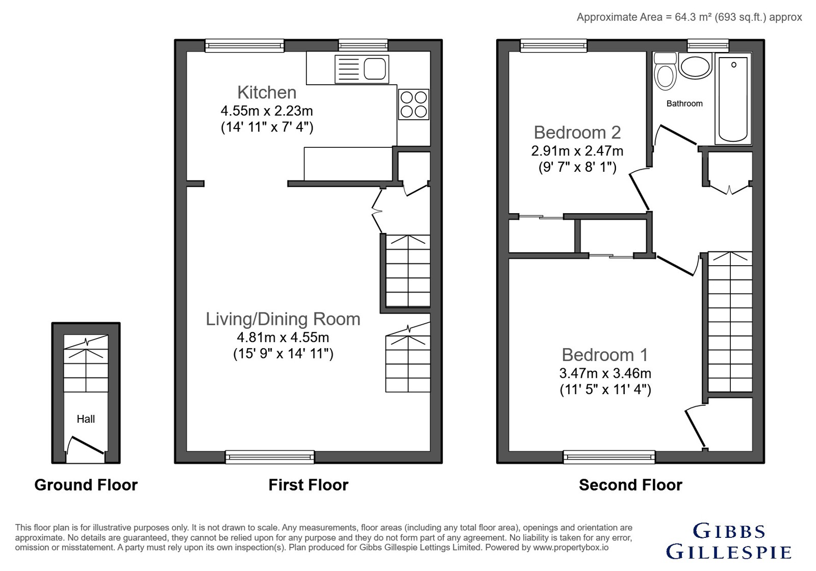 1, Langland Court, Northwood floorplan