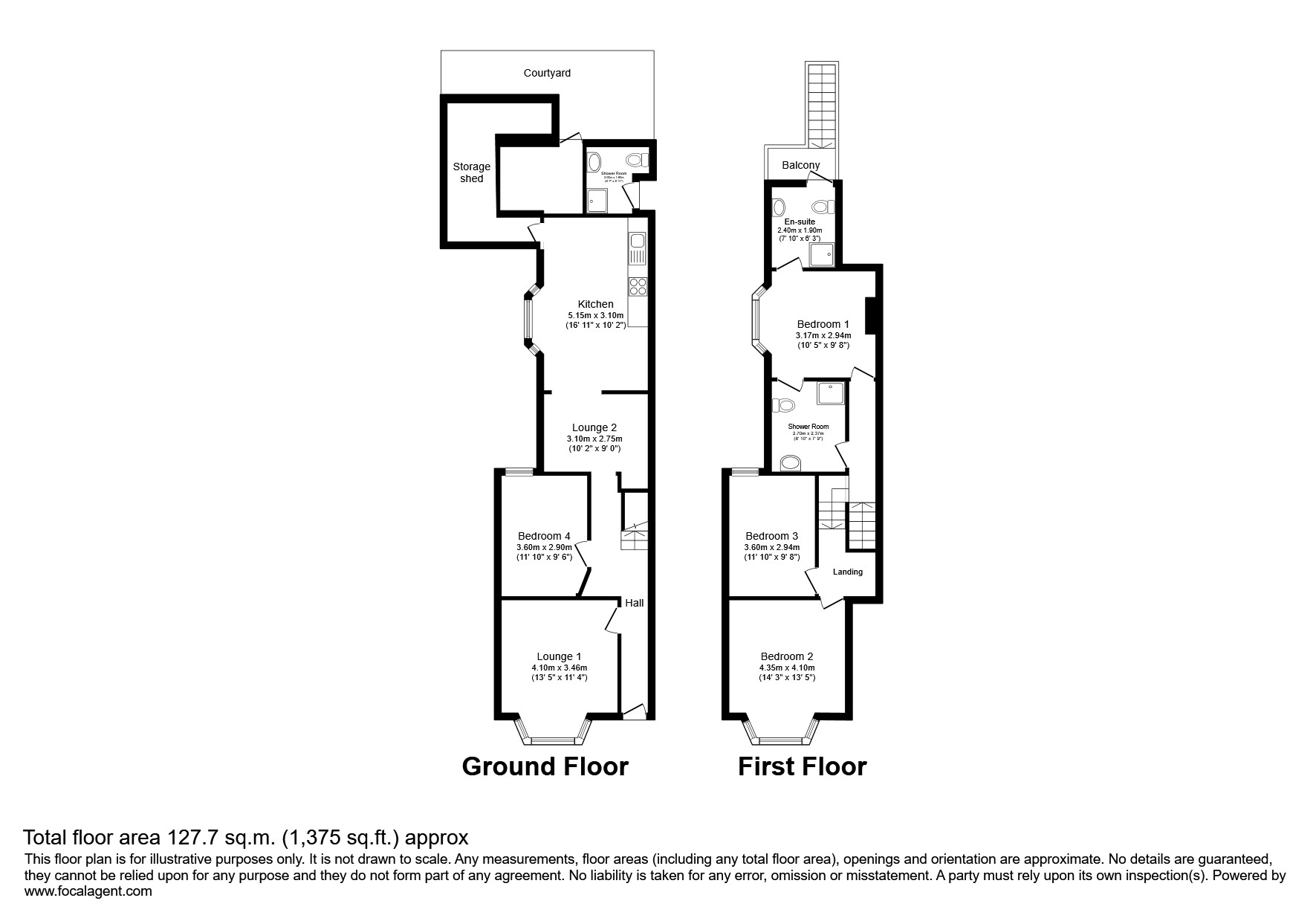 57, Childeric Road, London floorplan