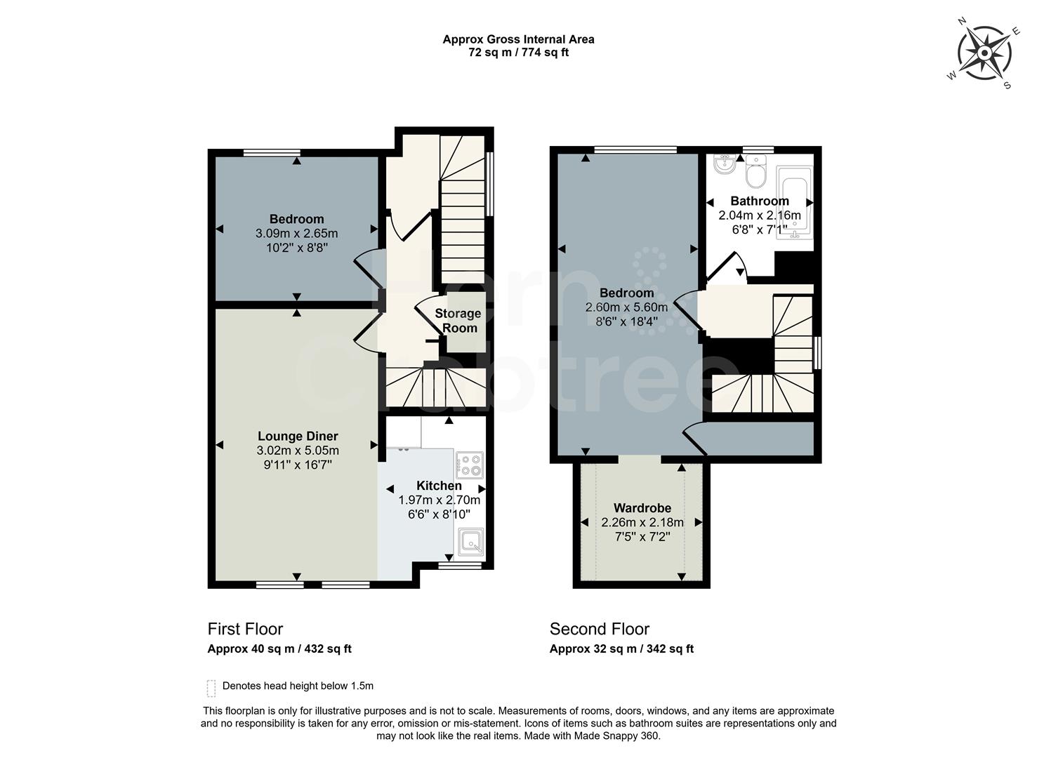 Flat 2, 102, Wyndham Crescent, Cardiff floorplan