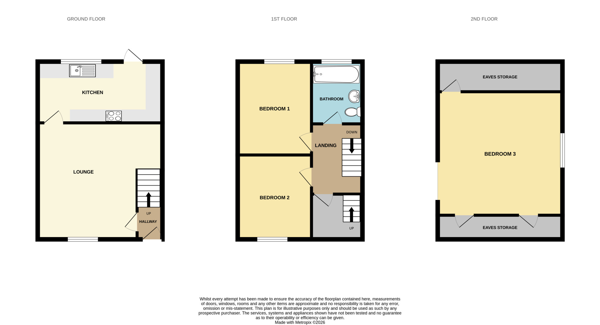 9, Clara Street, Preston floorplan