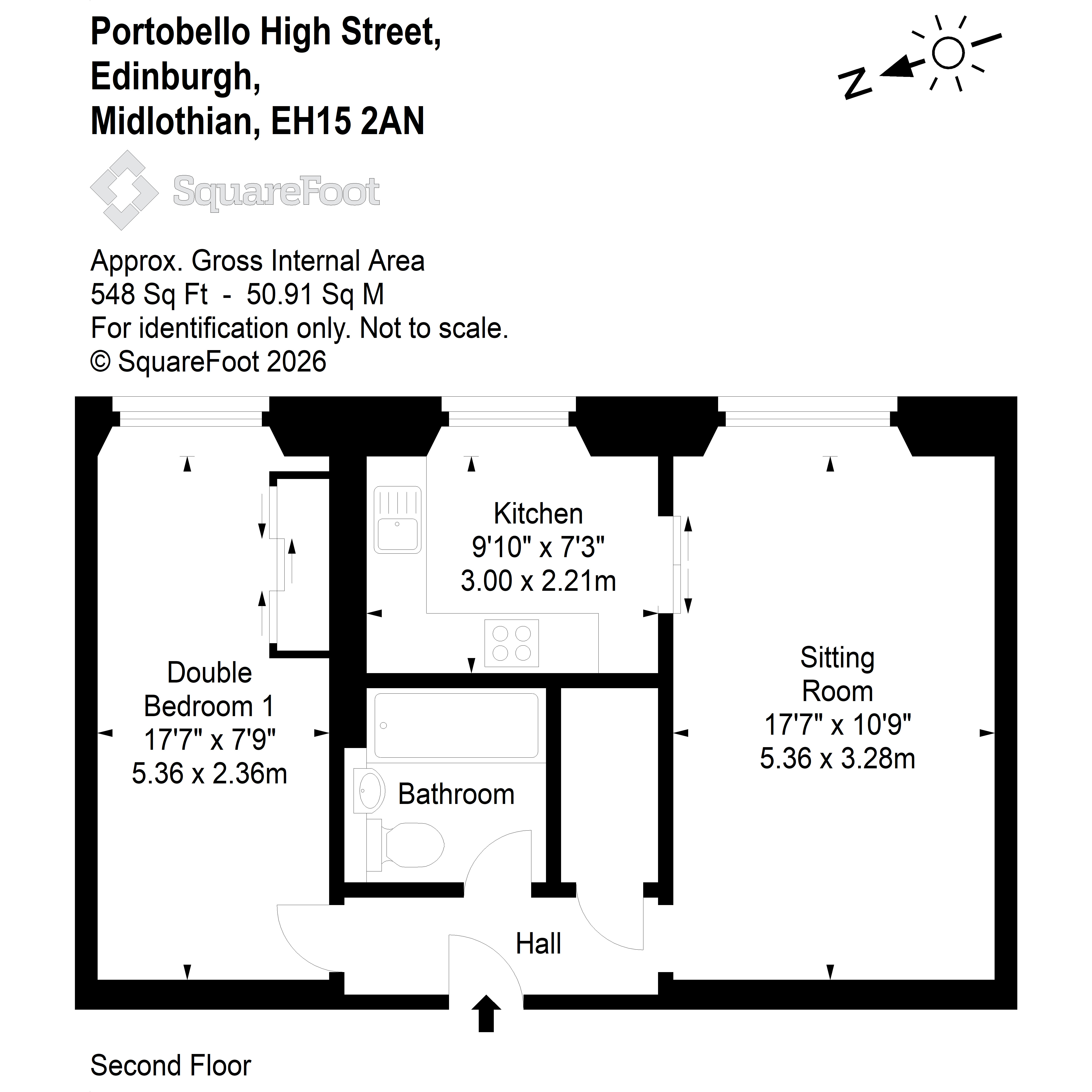 221/17, Portobello High Street, Edinburgh floorplan
