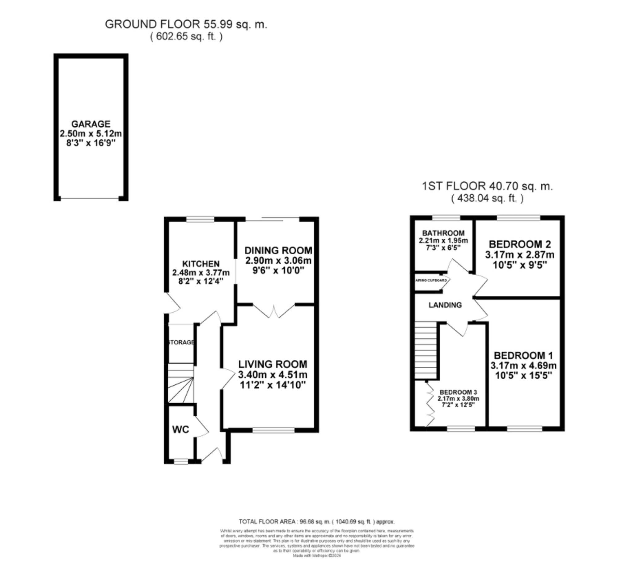 1 Cloisters, Stafford floorplan
