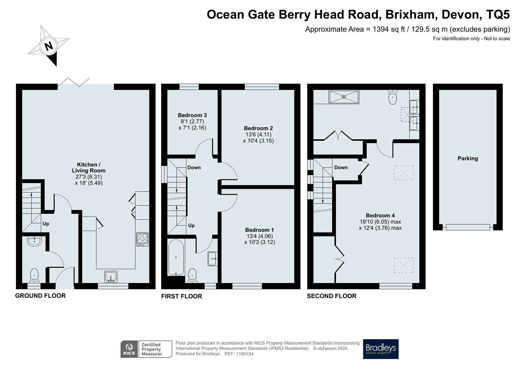 4 Ocean Gate Berry Head Road, Brixham Devon, Devon floorplan