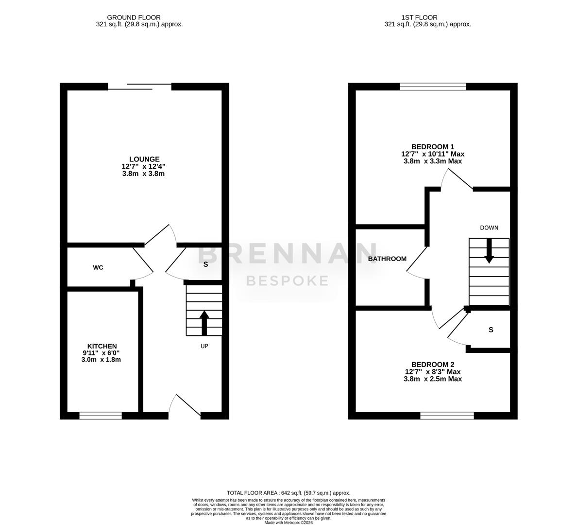 36, Wren Close, Corby floorplan
