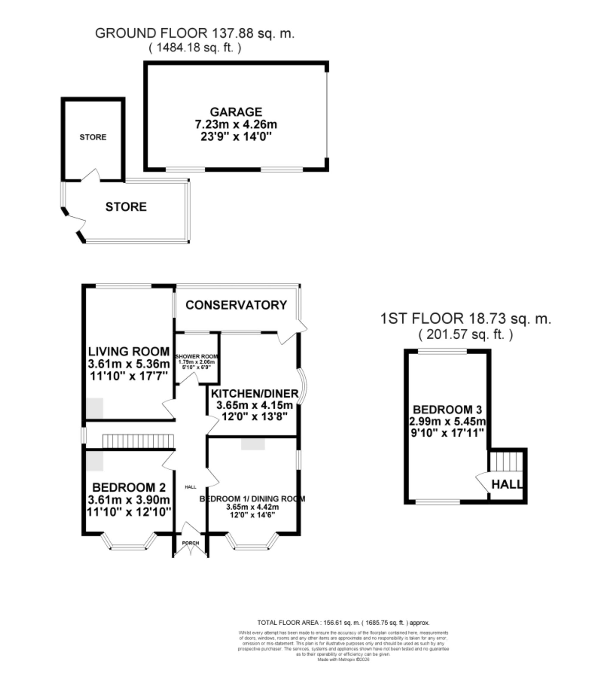 52 Grindley Lane, Stoke-On-Trent floorplan