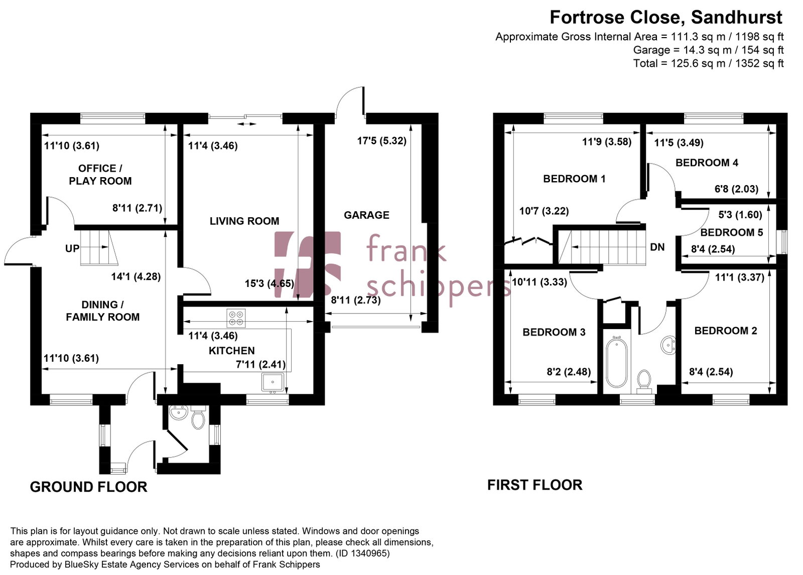 Fortrose Close, Sandhurst floorplan