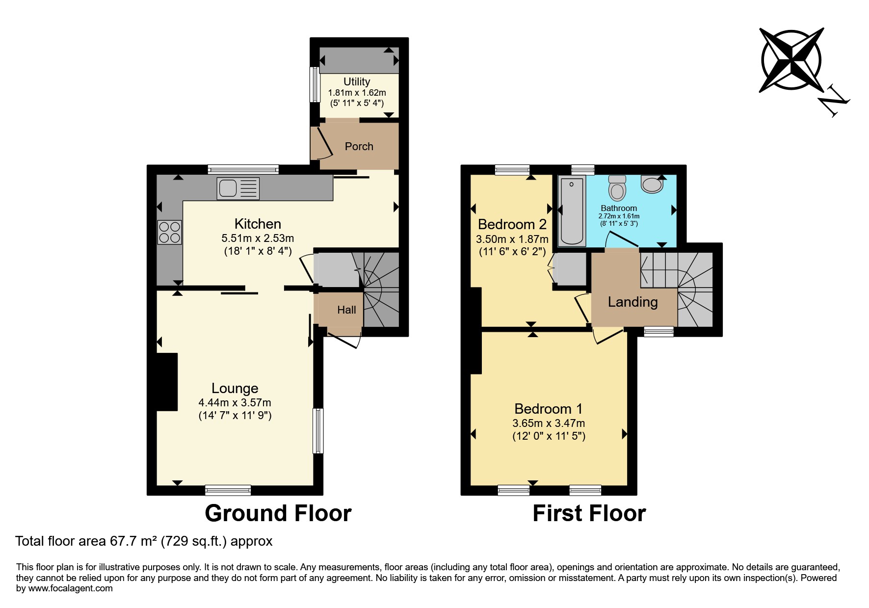 57, Primrose Avenue, Sheffield floorplan