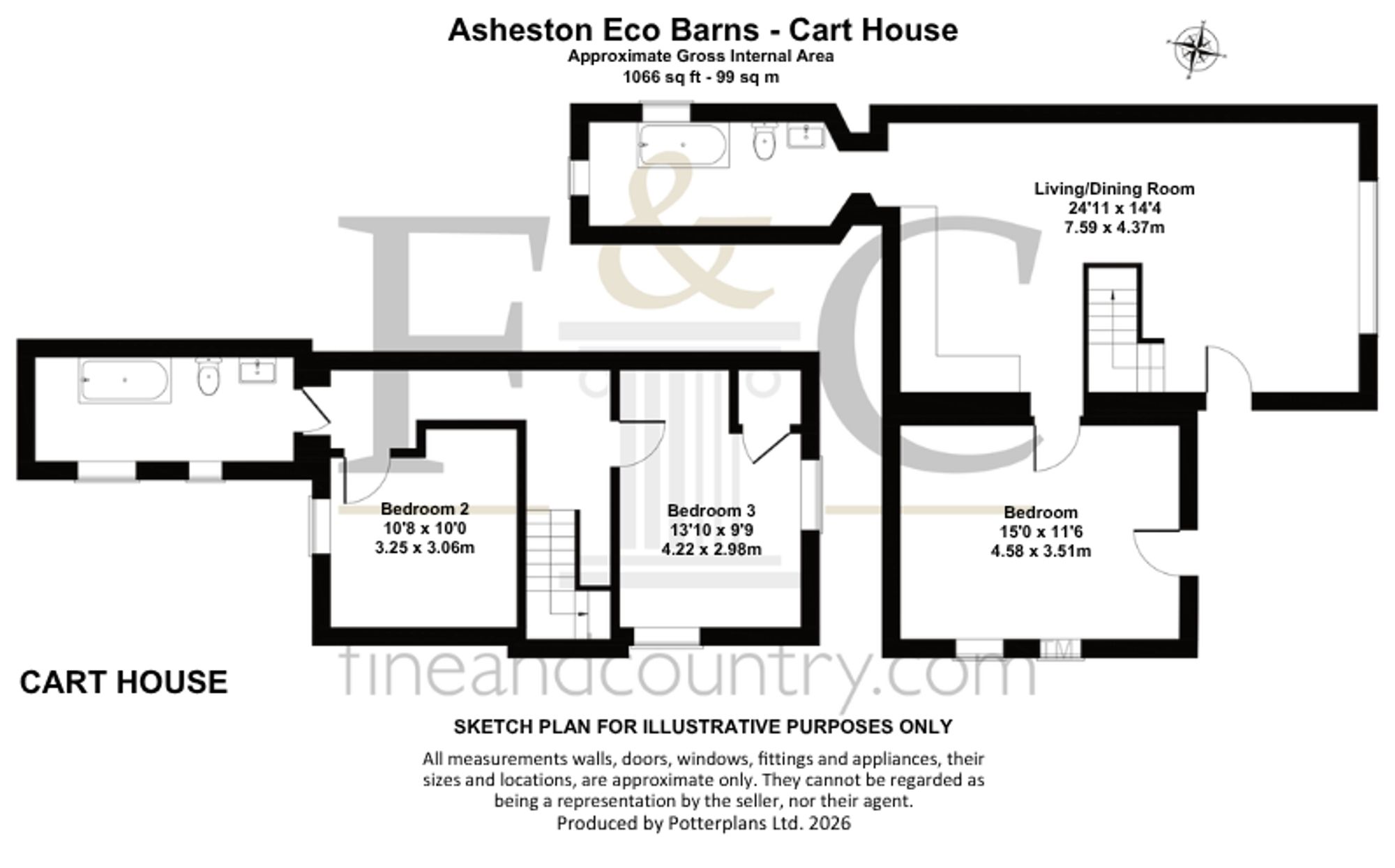 The Cart House at Asheston Eco Barns, Pen Y Cwm, Haverfordwest floorplan