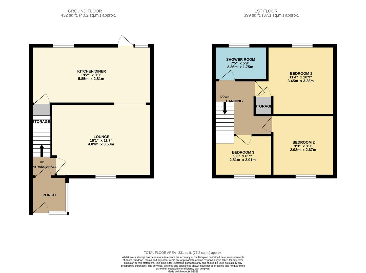 32, Joyners Field, Harlow floorplan