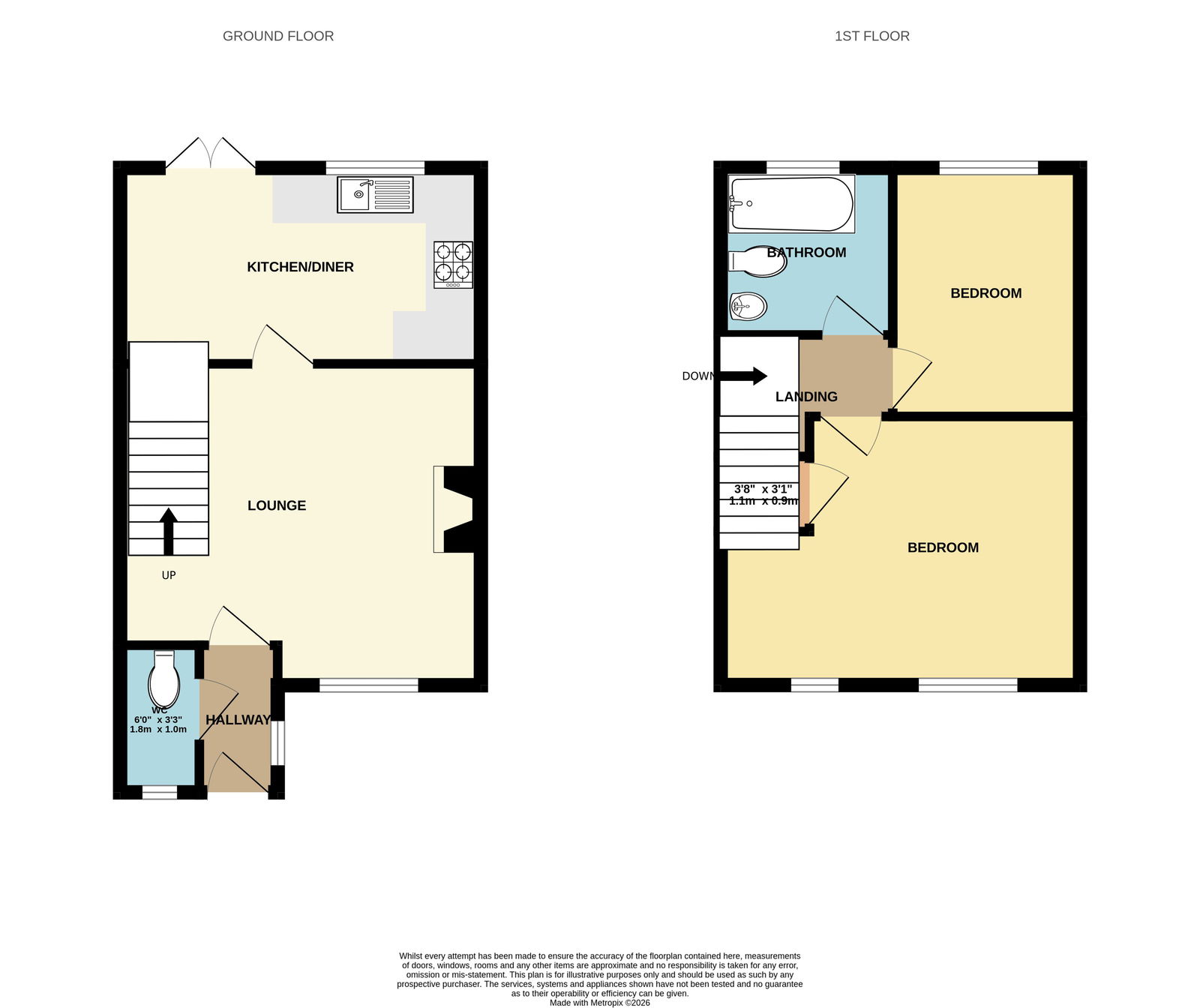 4, Churchward Drive, Telford floorplan