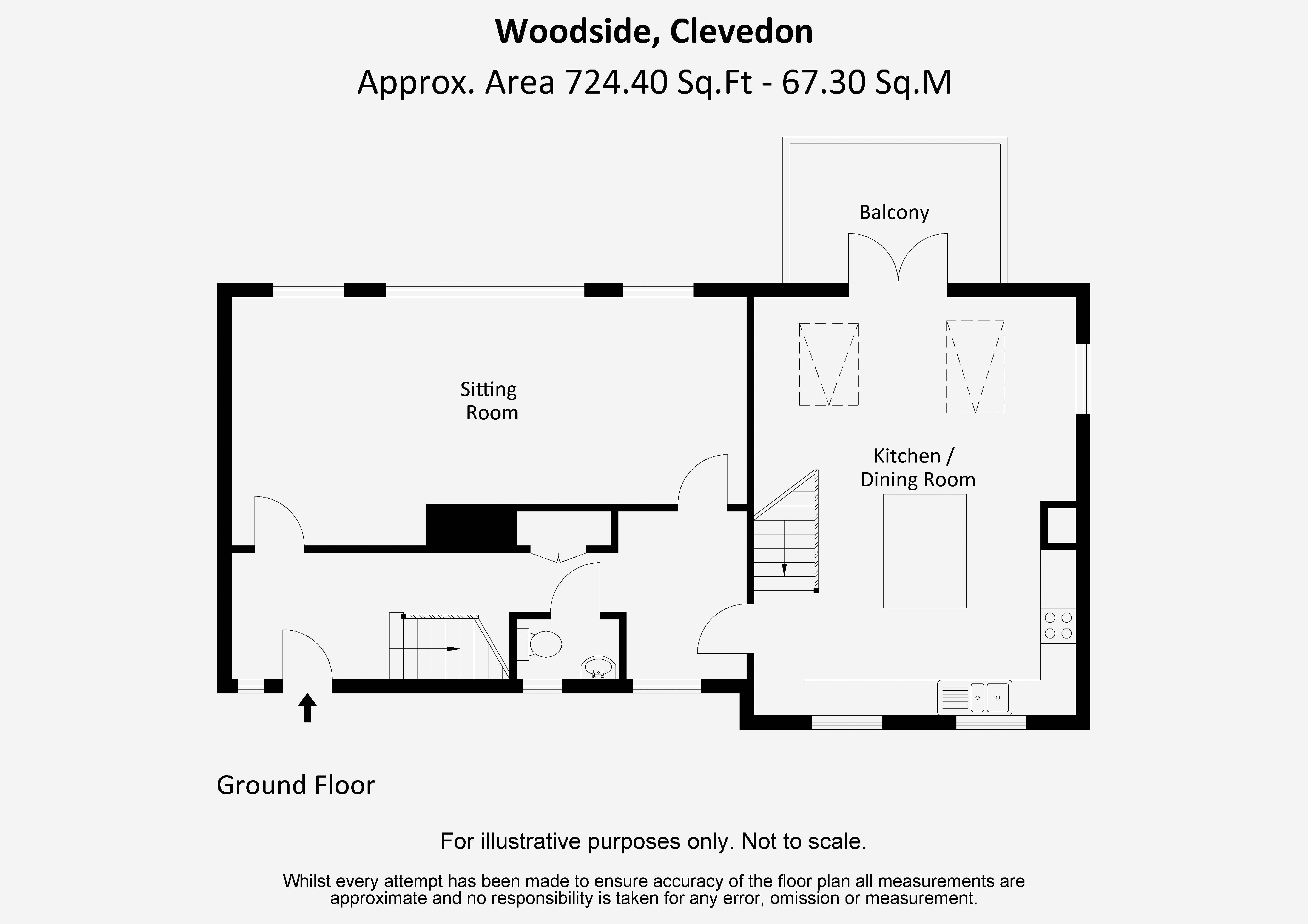 Woodside, Strawberry Hill, Clevedon floorplan