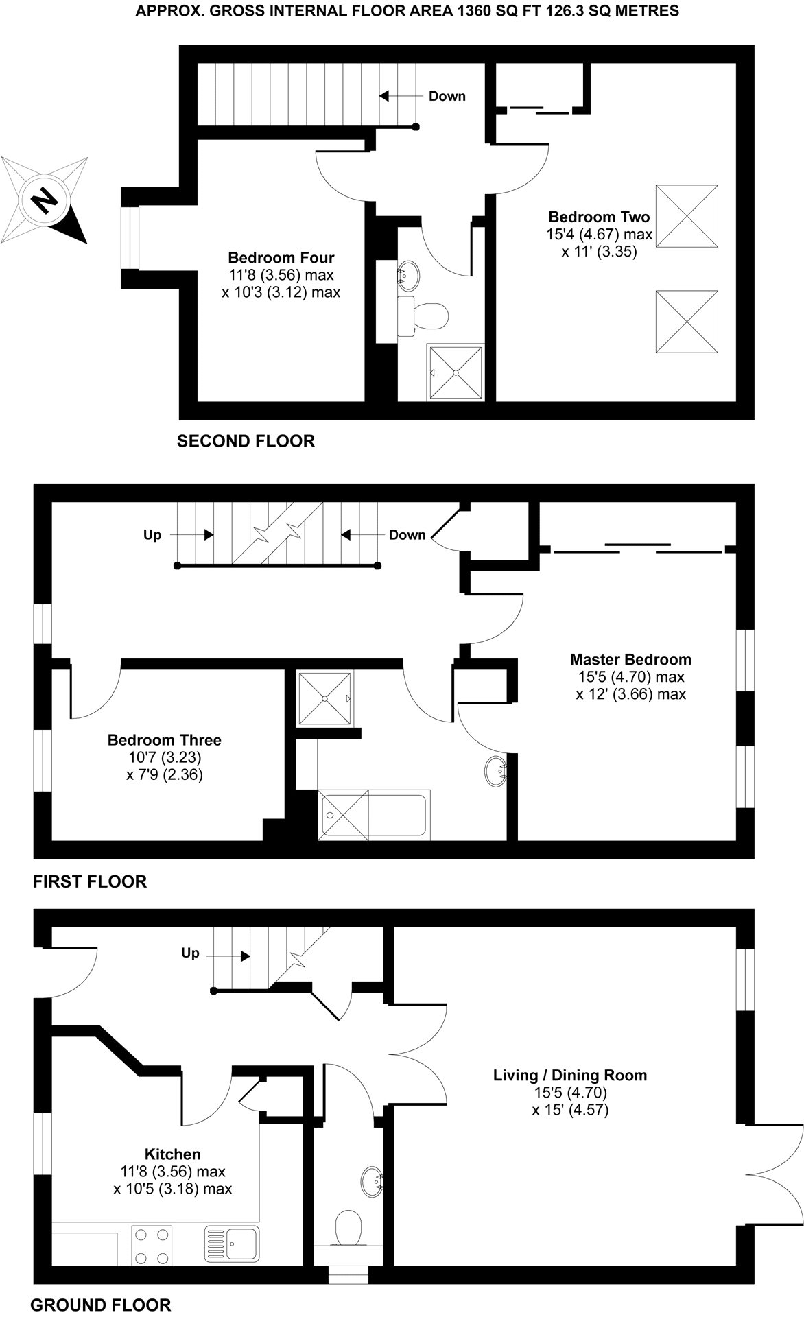 4 Bedrooms End terrace house for sale in Iron Duke Close, Crowthorne, Berkshire RG45