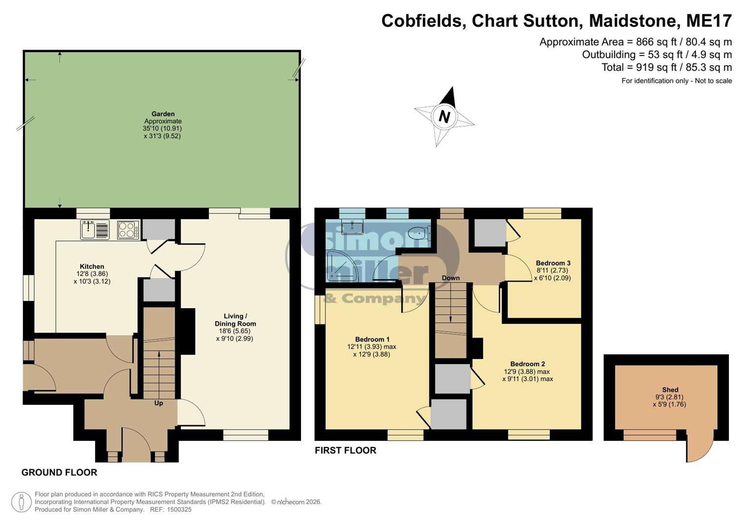 20, Cobfields, Maidstone floorplan