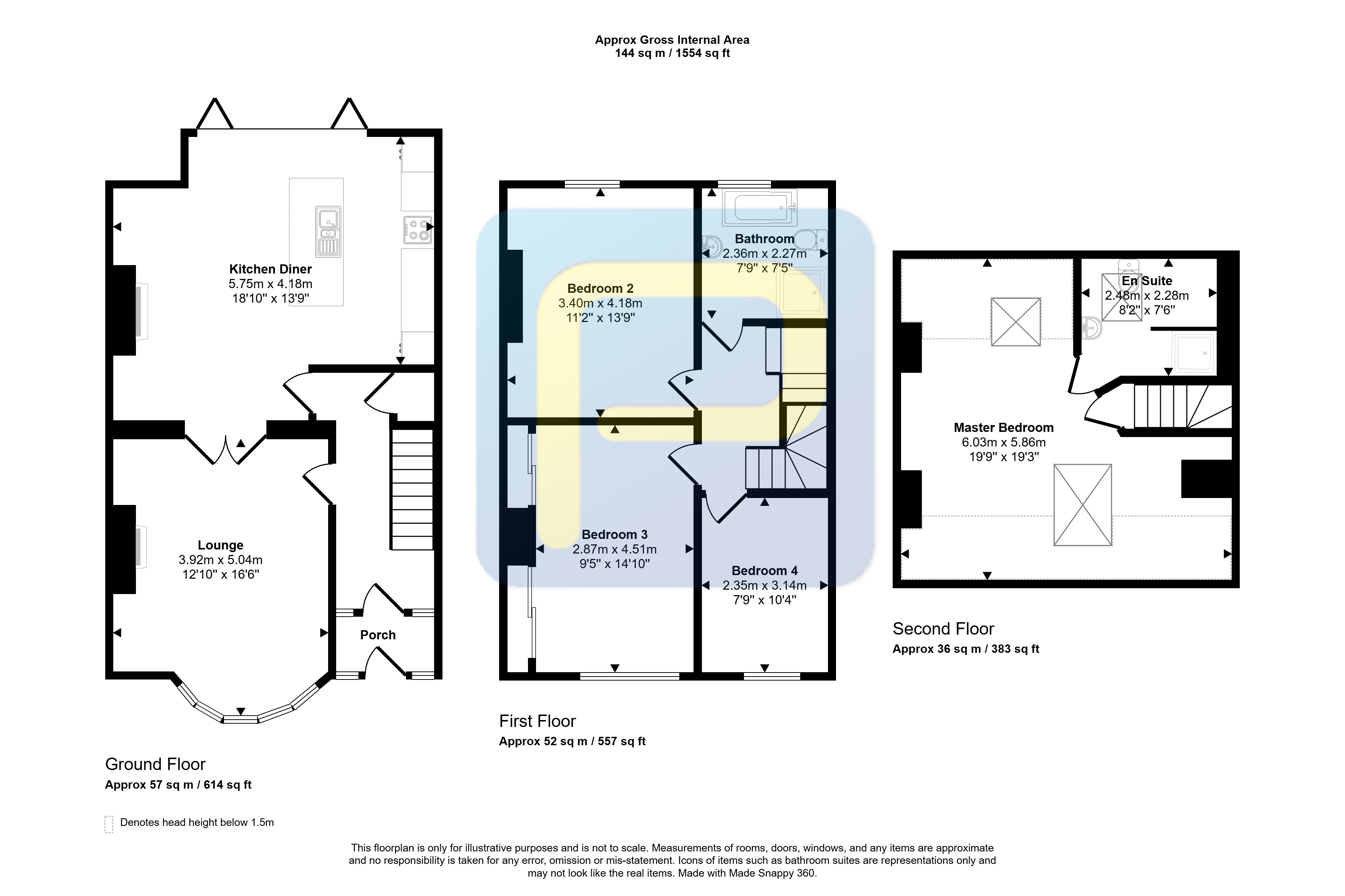 15, Ventnor Gardens, Whitley Bay floorplan