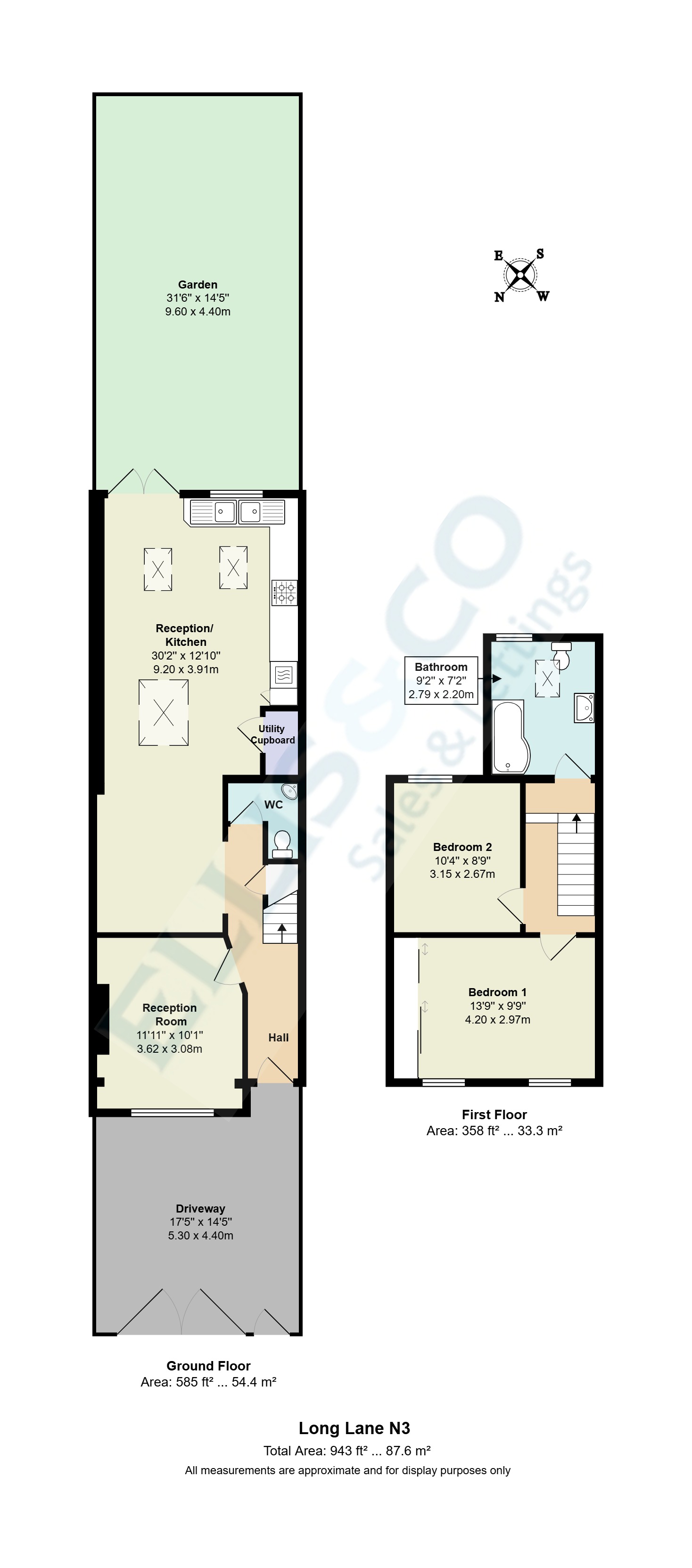 144, Long Lane, Finchley floorplan