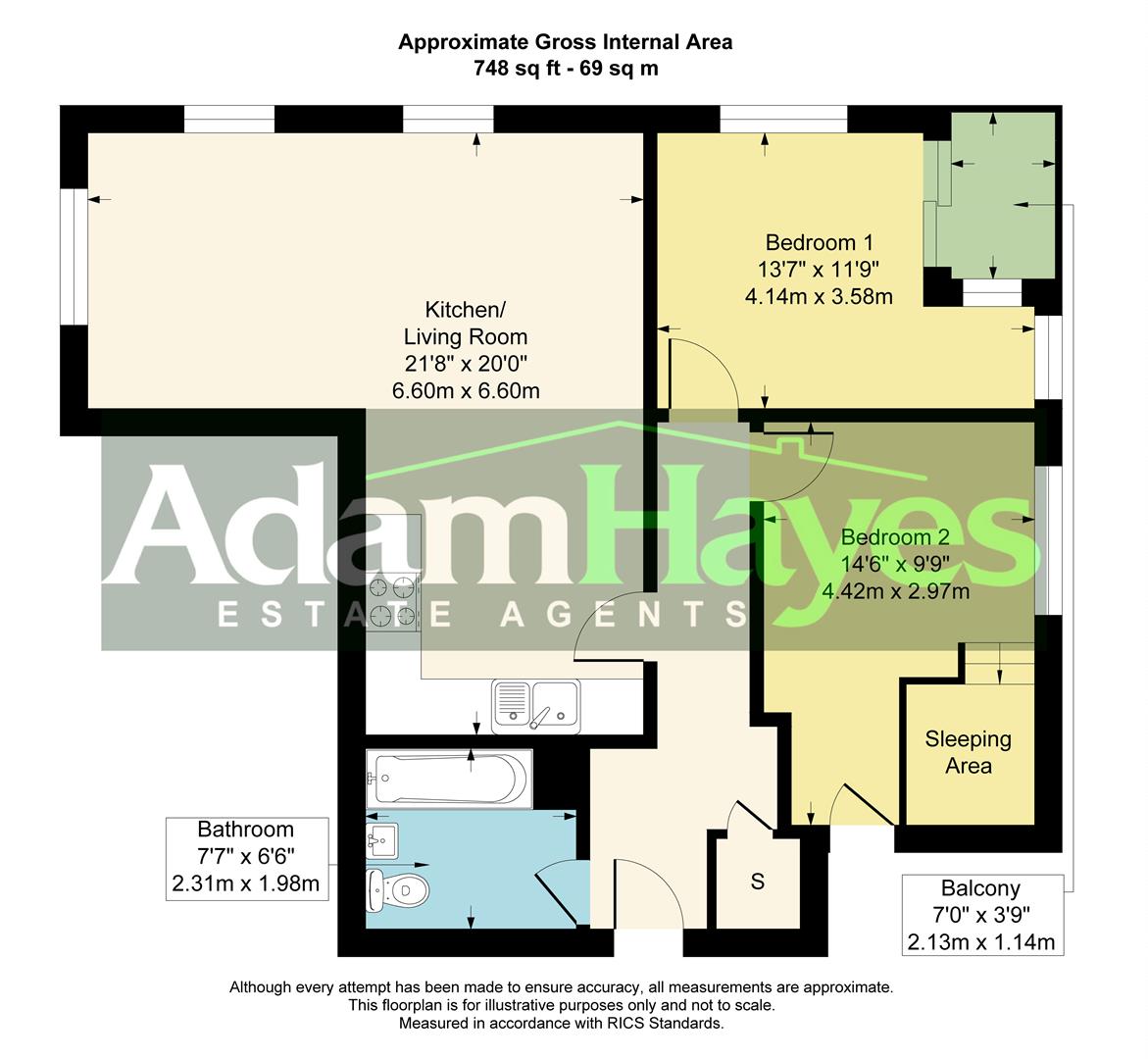 Flat 24, Sheldon House 904-908, High Road, London floorplan