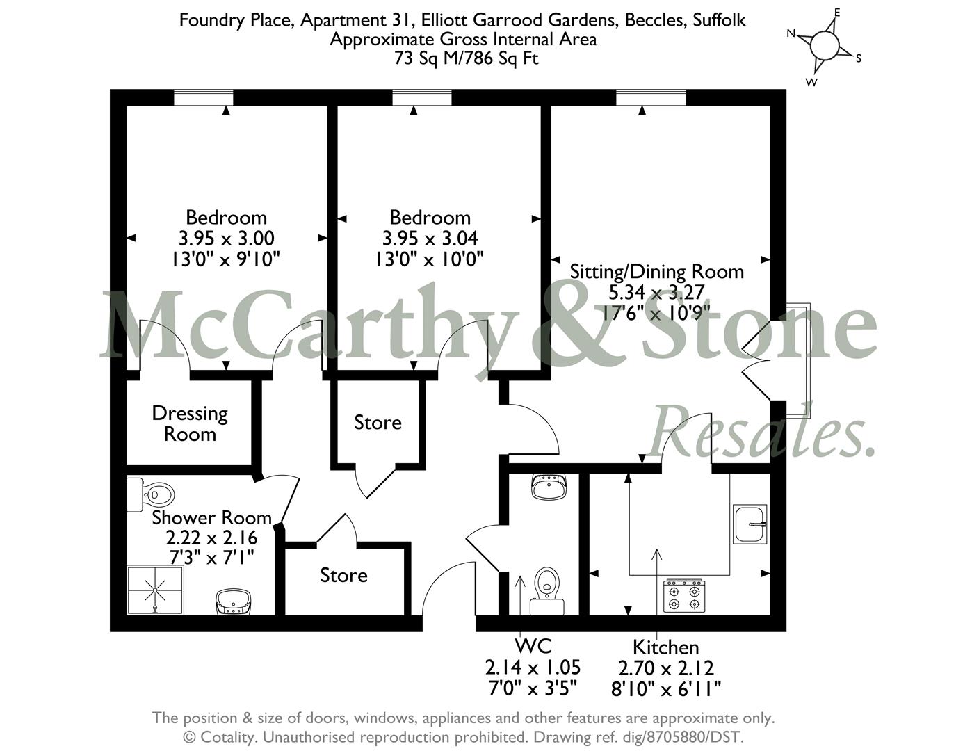 31 Foundry Place, Off the Gosford Road, Beccles floorplan