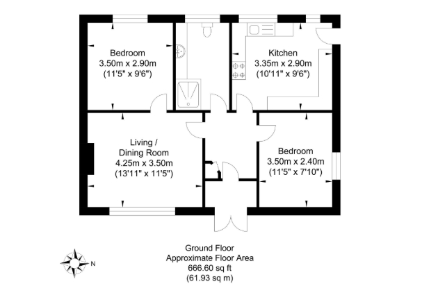 59, Williams Road, West Sussex floorplan