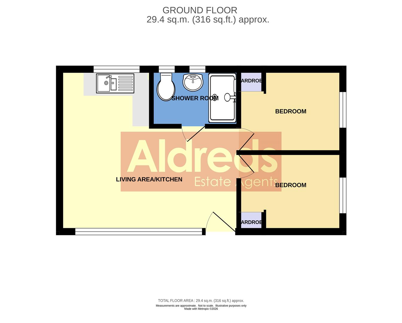 3, Broadside Chalet Park, Stalham floorplan