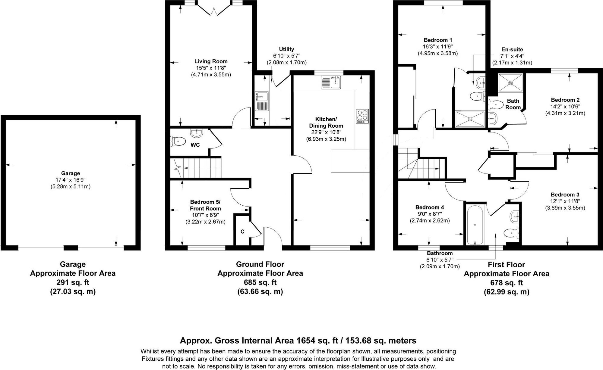 7 Hermitage Close, Warrington floorplan