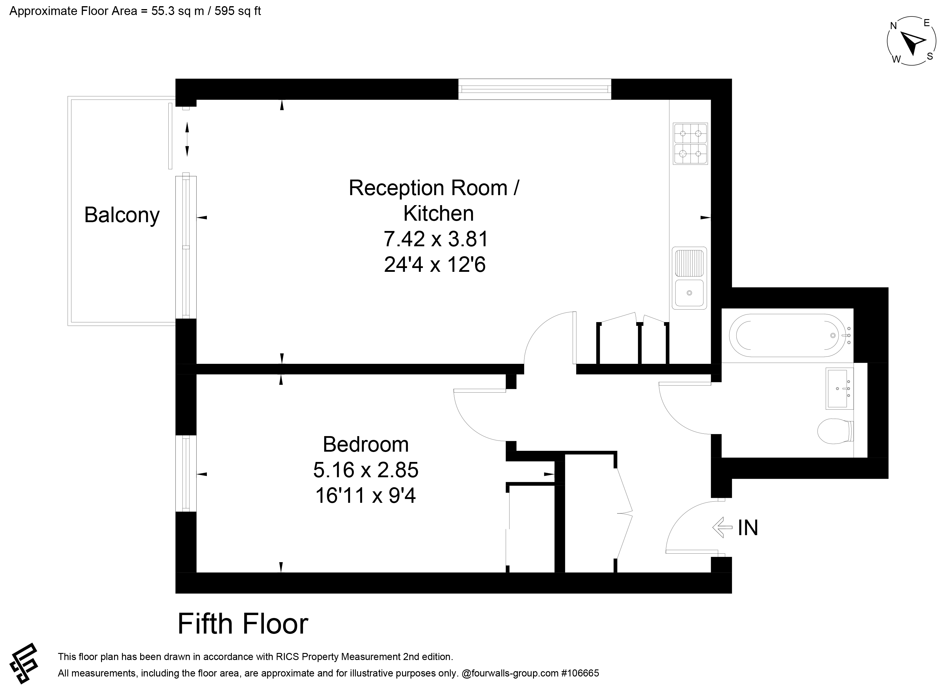 Waterway Building, 12 Hart Yard, Bow, London floorplan