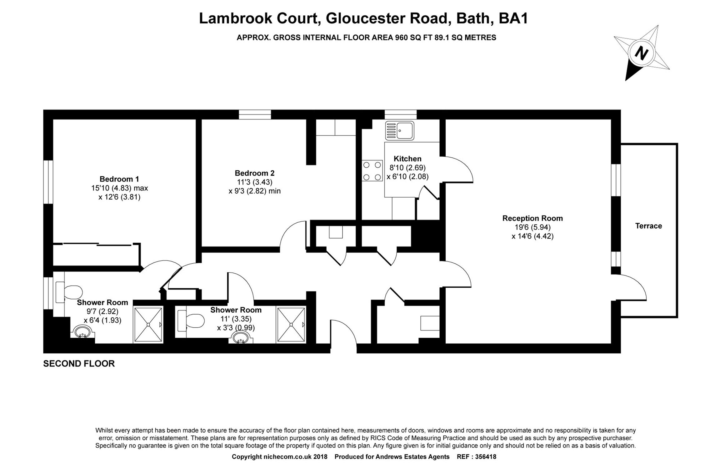 2 Bedrooms Flat for sale in Lambrook Court, Gloucester Road, Bath BA1