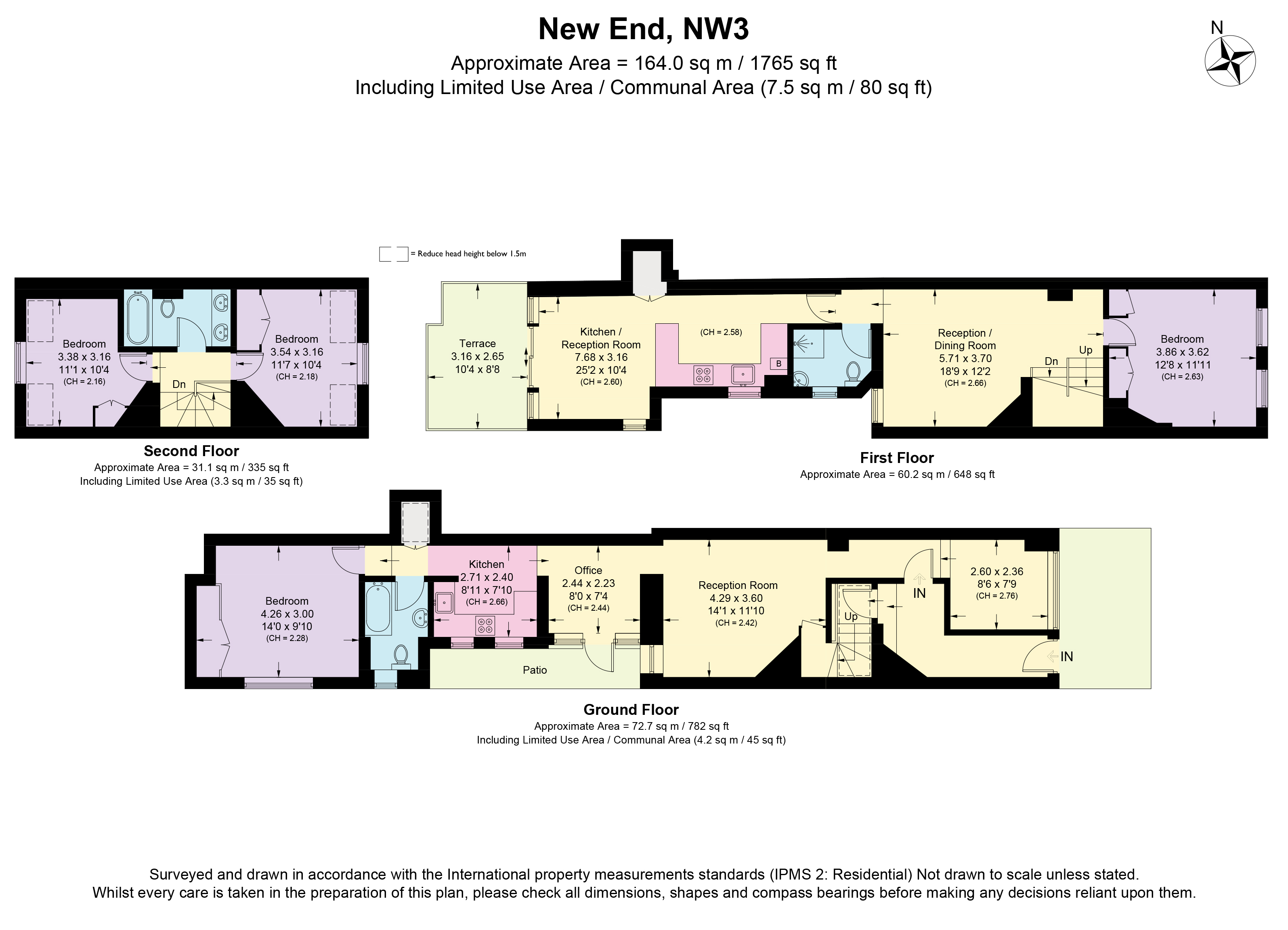 26, New End, London floorplan