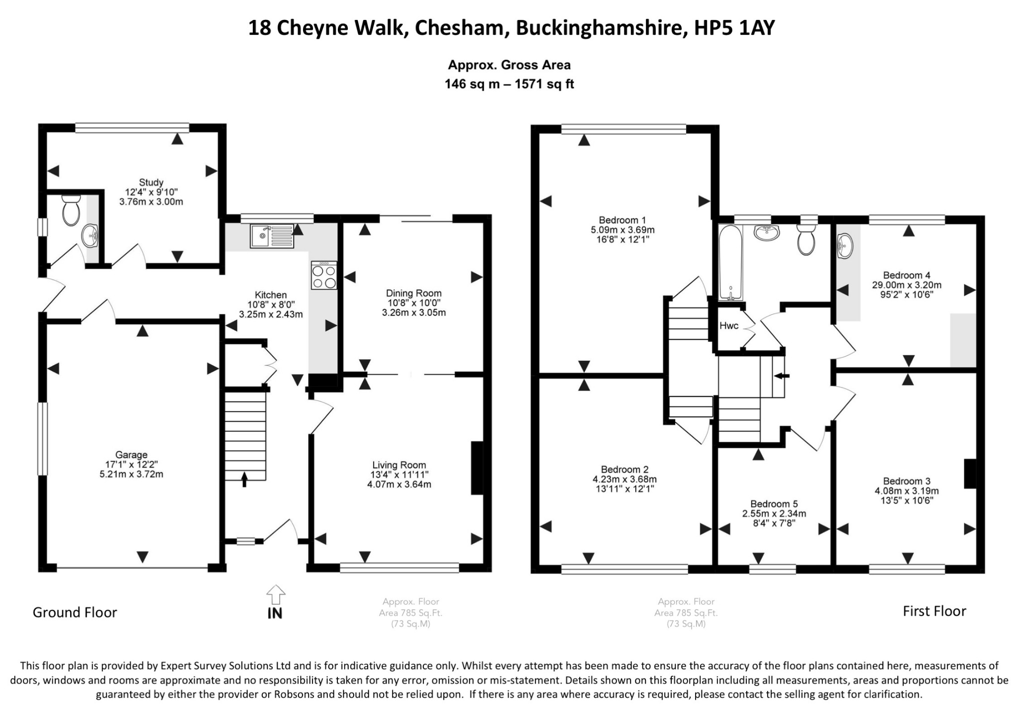 5 Bedrooms Semi-detached house for sale in Cheyne Walk, Chesham HP5