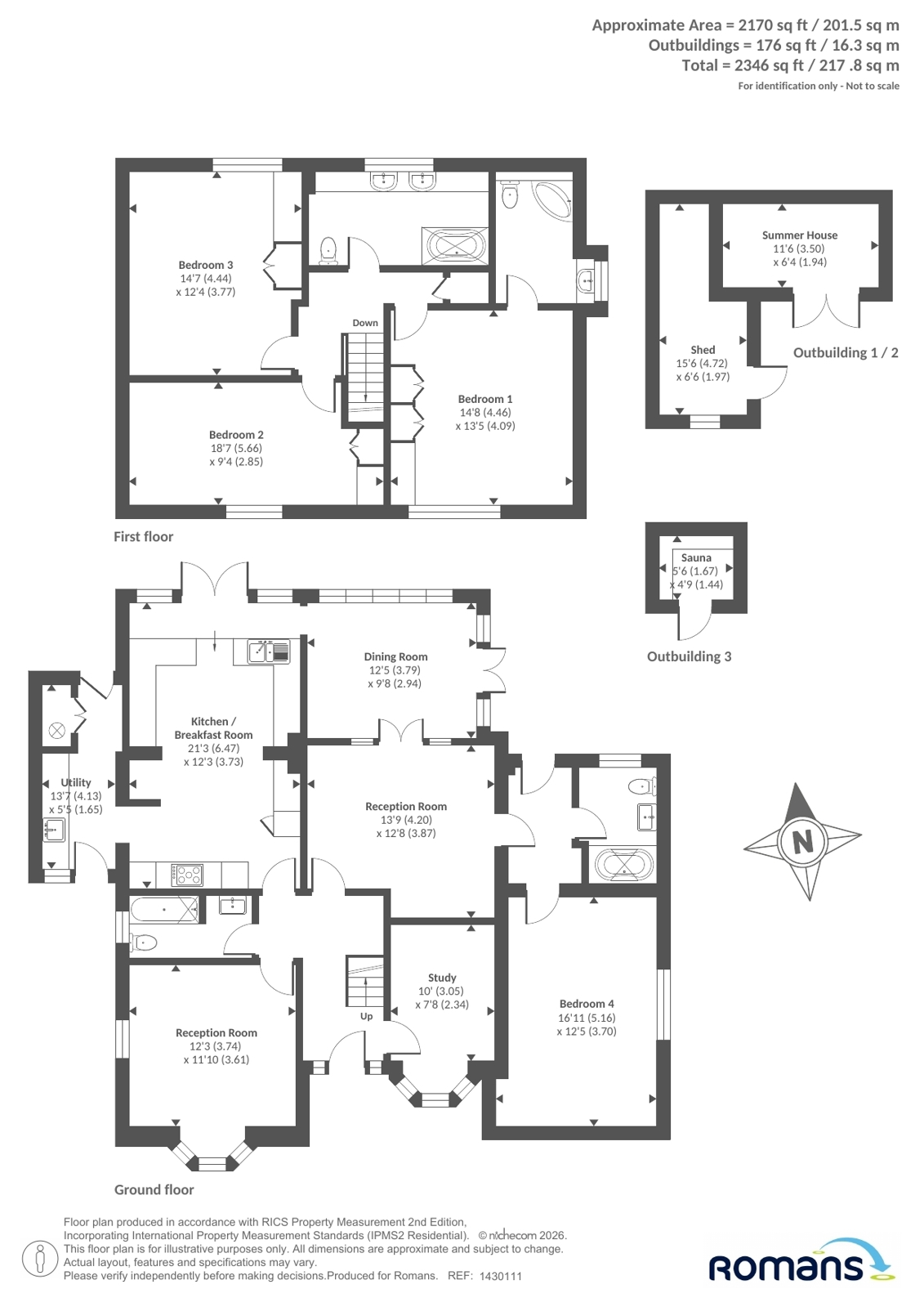 5, Armour Hill, Reading floorplan