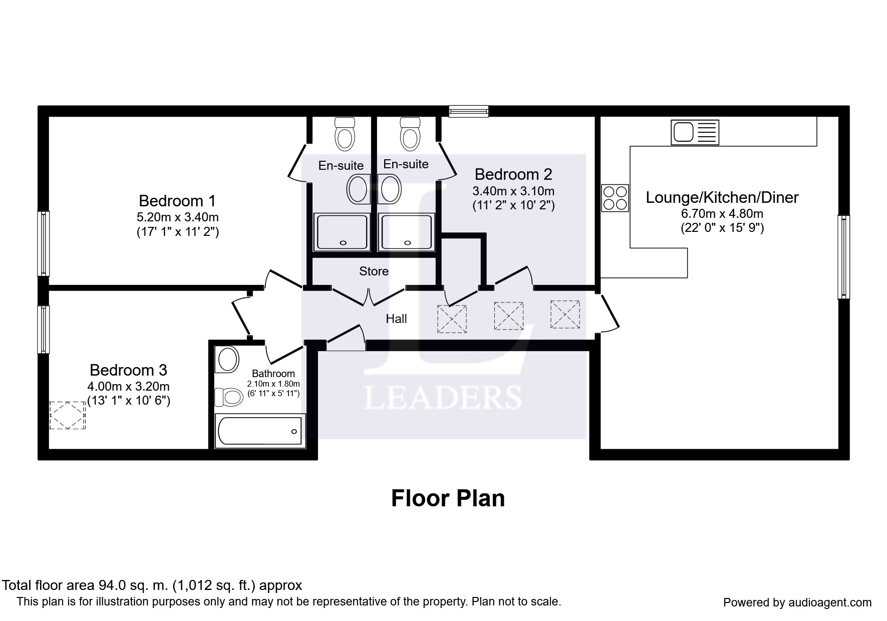 3 Bedrooms Flat to rent in First Avenue, Hove BN3