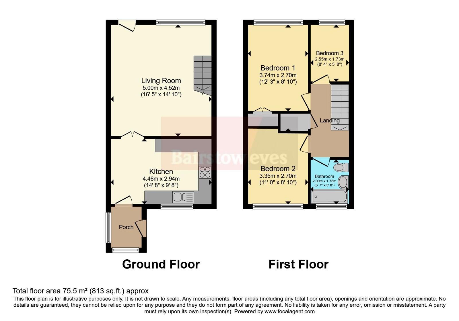 12, Achilles Close, Staffordshire floorplan
